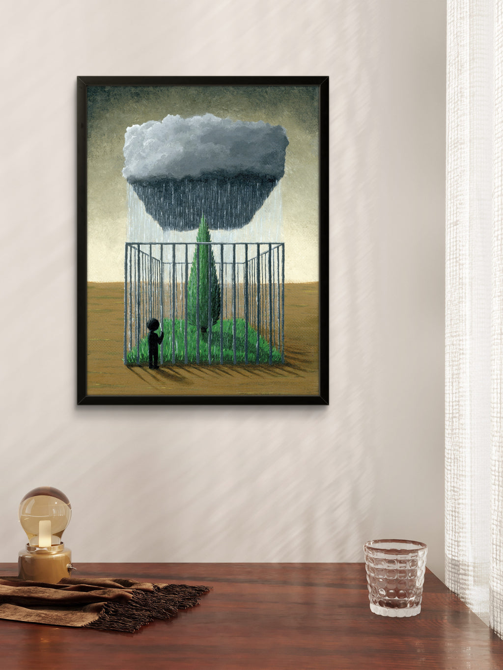 "who is truly the prisoner?" Print artystyczny na papierze satynowym 350 g/m²