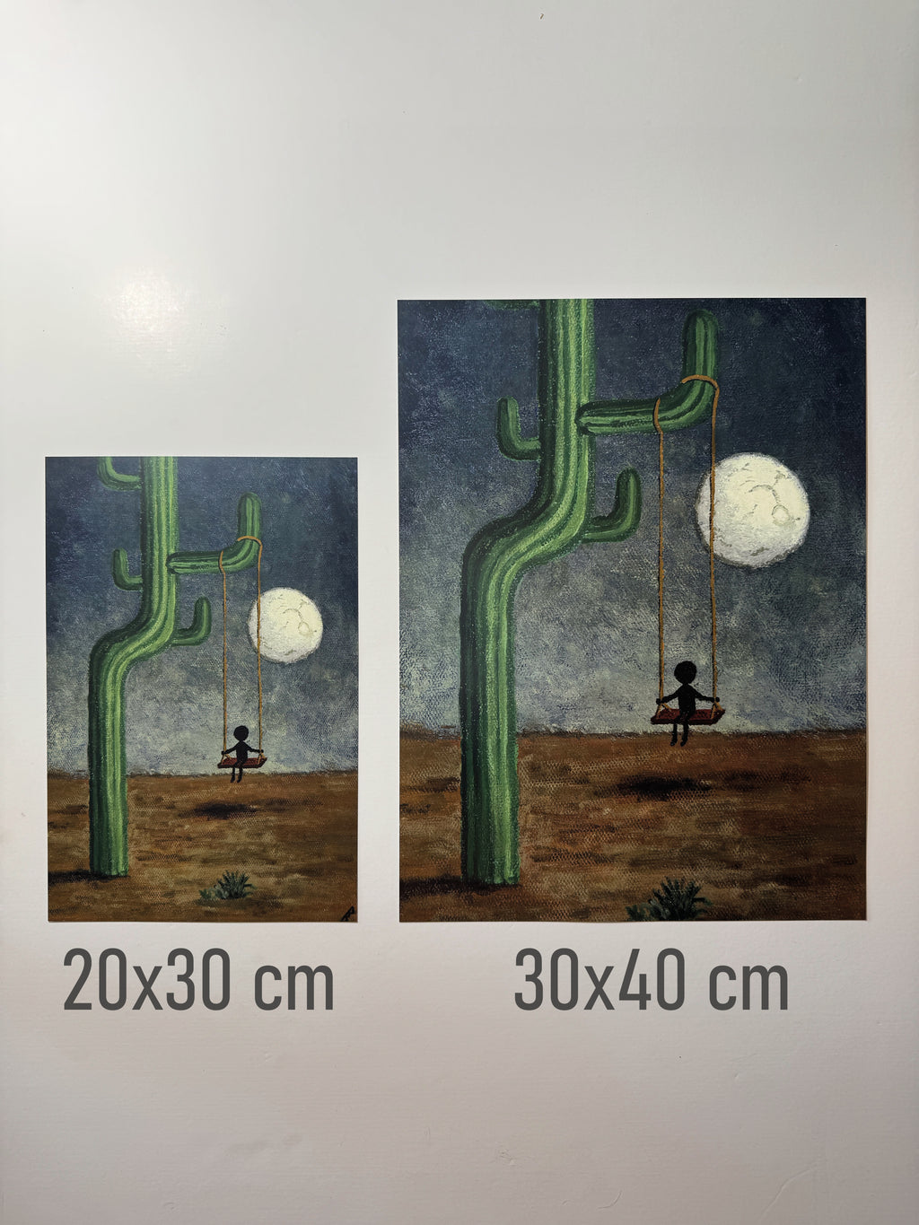 "only the wind stayed with me" Print artystyczny na papierze satynowym 350 g/m²