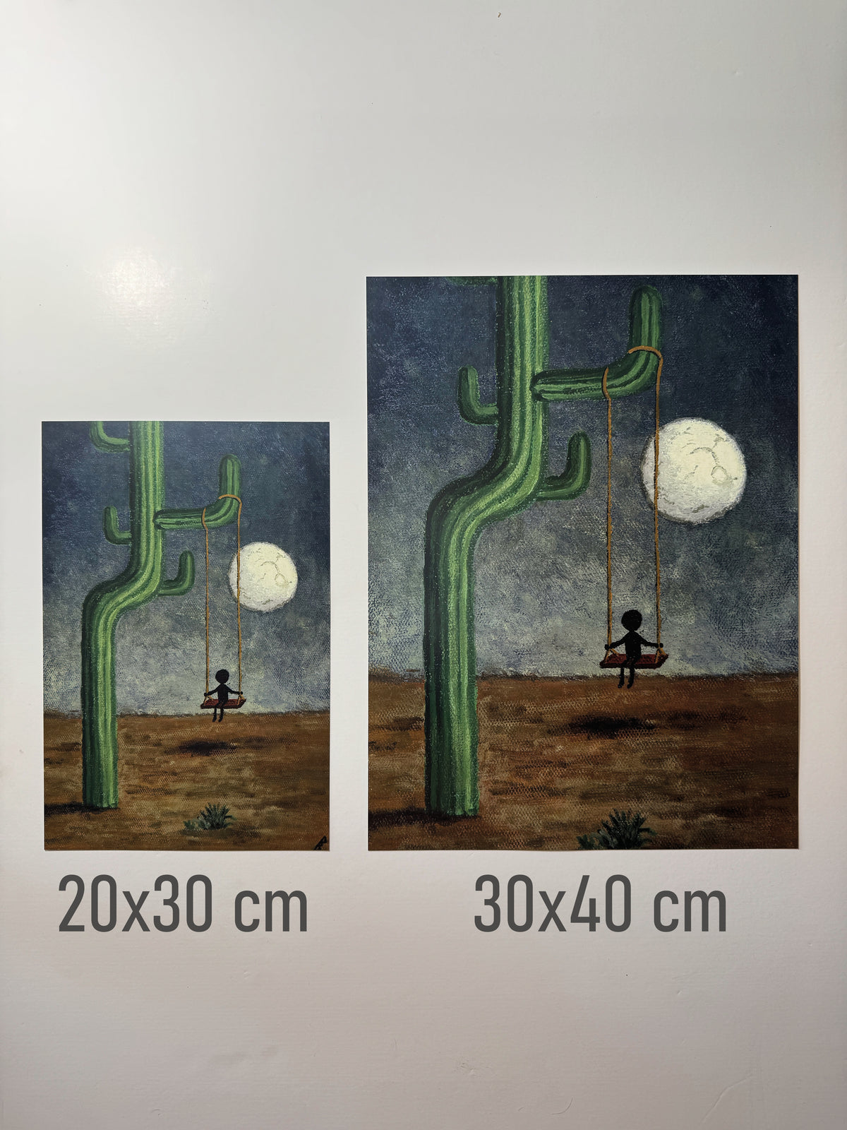 "only the wind stayed with me" Print artystyczny na papierze satynowym 350 g/m²