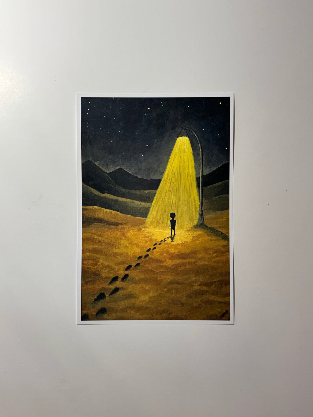 "there is no moon here" Print artystyczny na papierze satynowym 350 g/m²