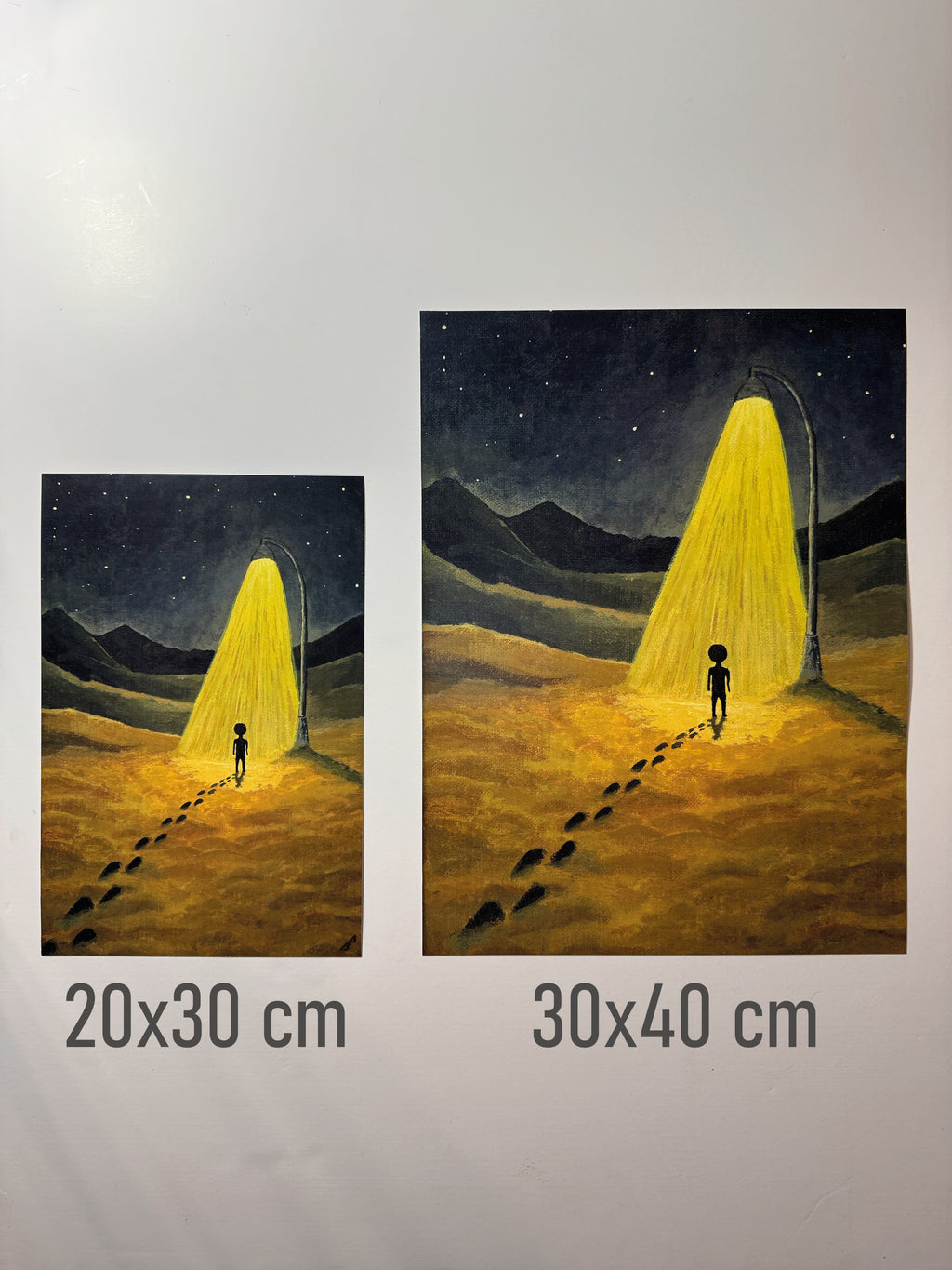 "there is no moon here" Print artystyczny na papierze satynowym 350 g/m²
