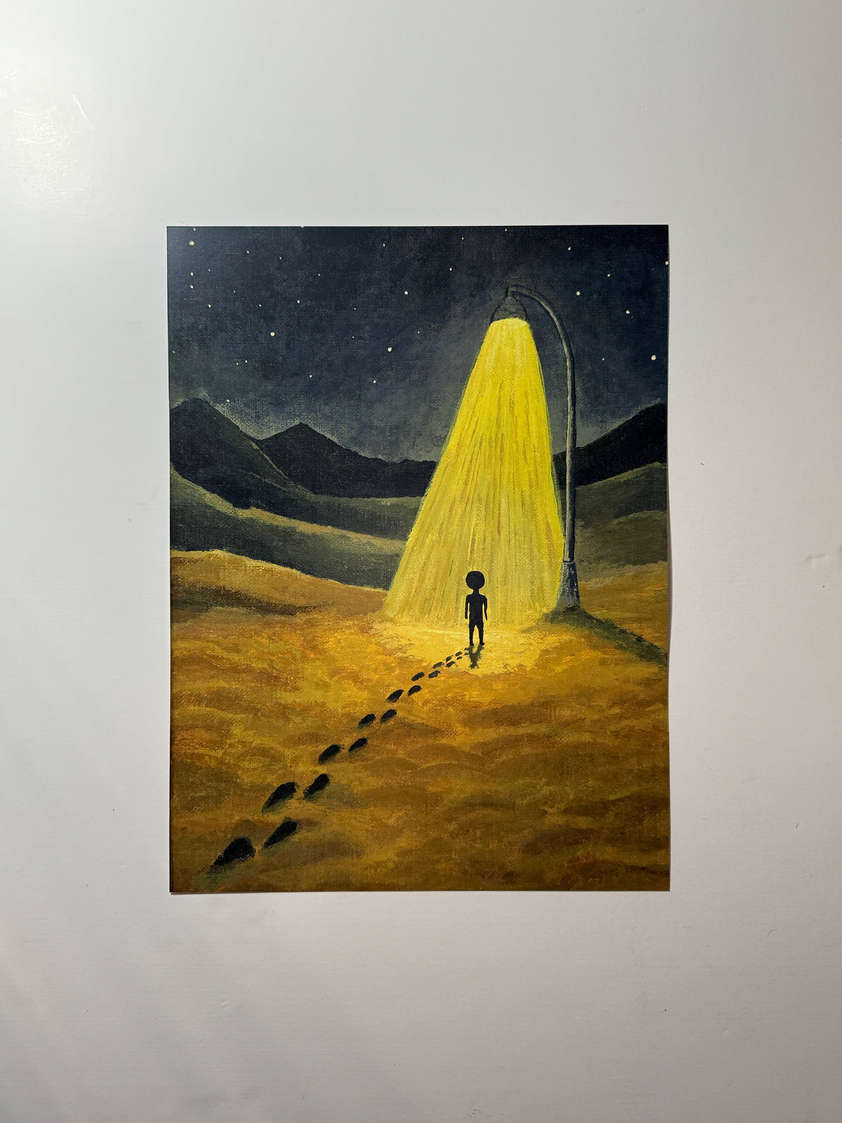 "there is no moon here" Print artystyczny na papierze satynowym 350 g/m²