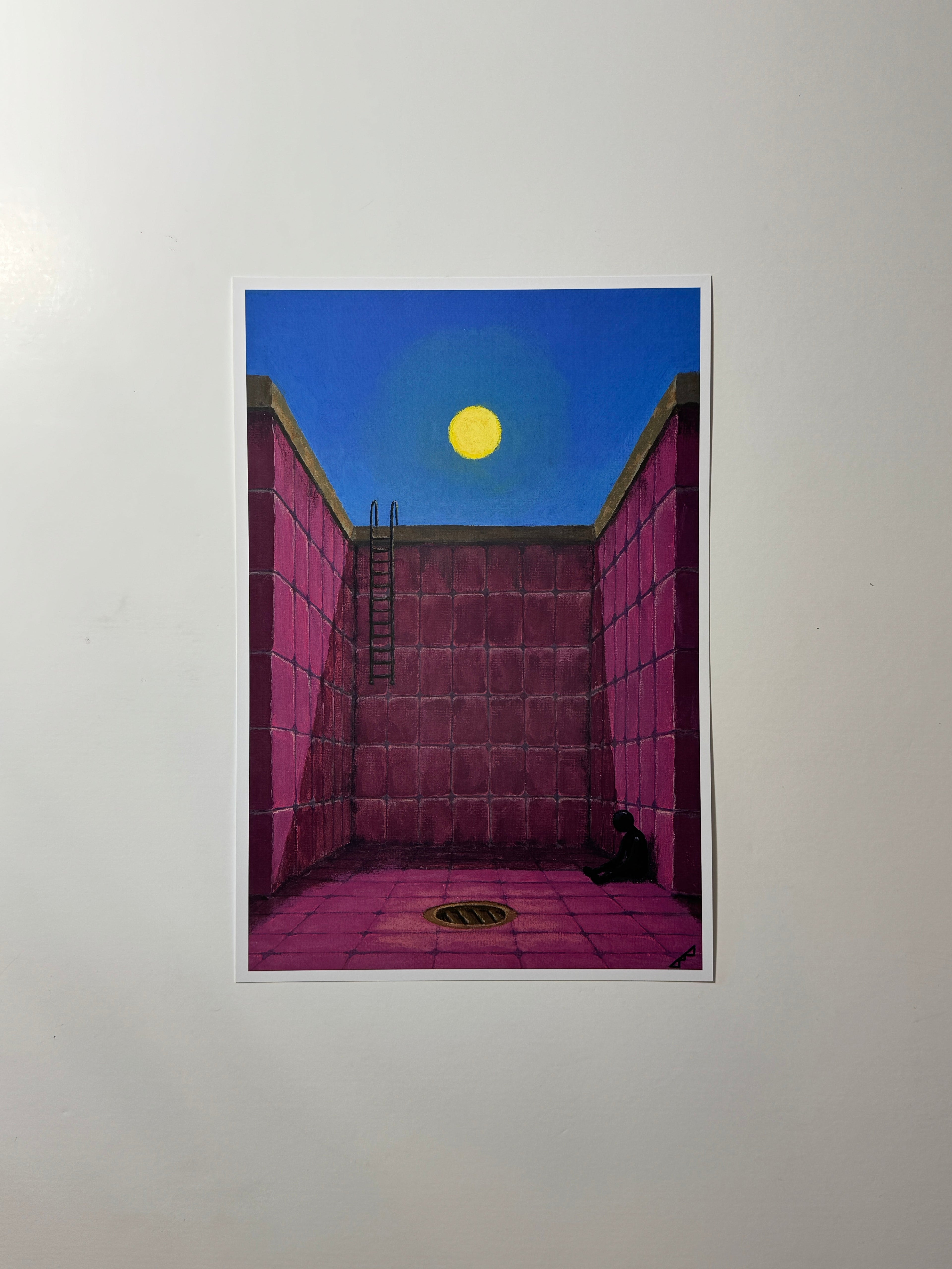 "the flood didn't come" Print artystyczny na papierze satynowym 350 g/m²