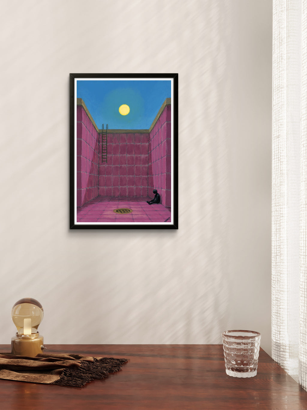 "the flood didn't come" Print artystyczny na papierze satynowym 350 g/m²