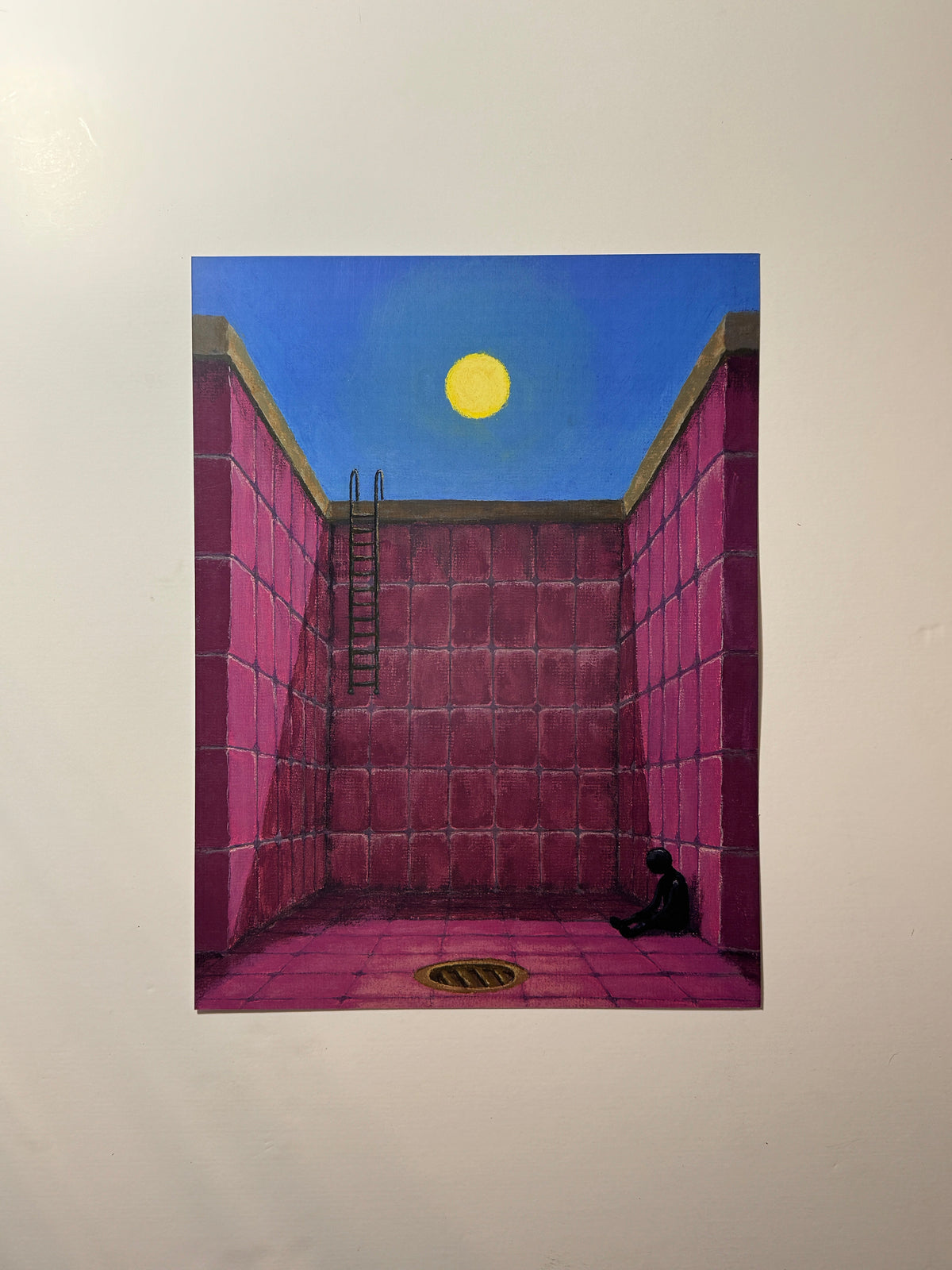 "the flood didn't come" Print artystyczny na papierze satynowym 350 g/m²