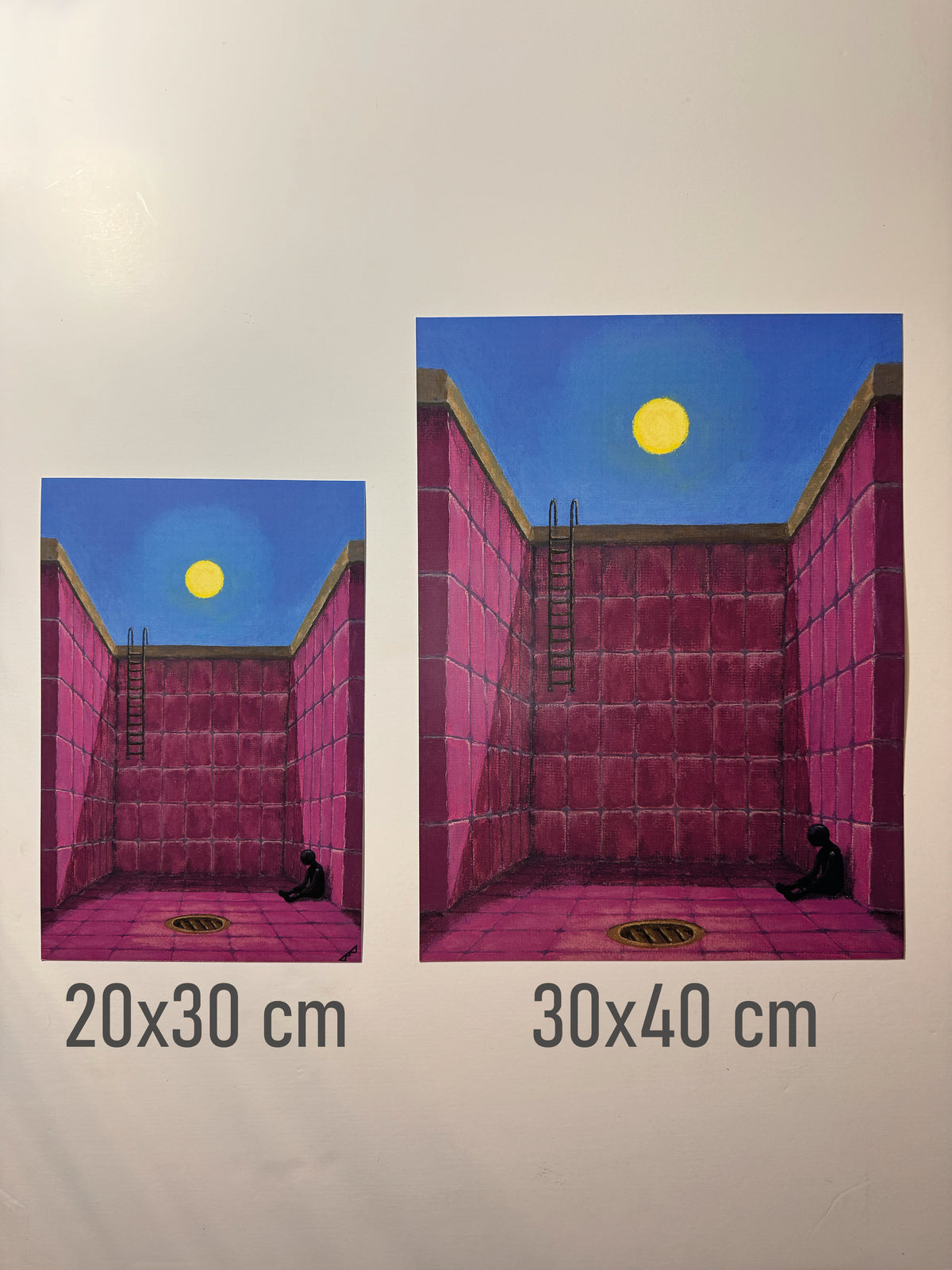 "the flood didn't come" Print artystyczny na papierze satynowym 350 g/m²