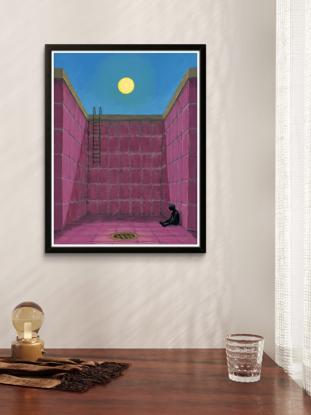 "the flood didn't come" Print artystyczny na papierze satynowym 350 g/m²