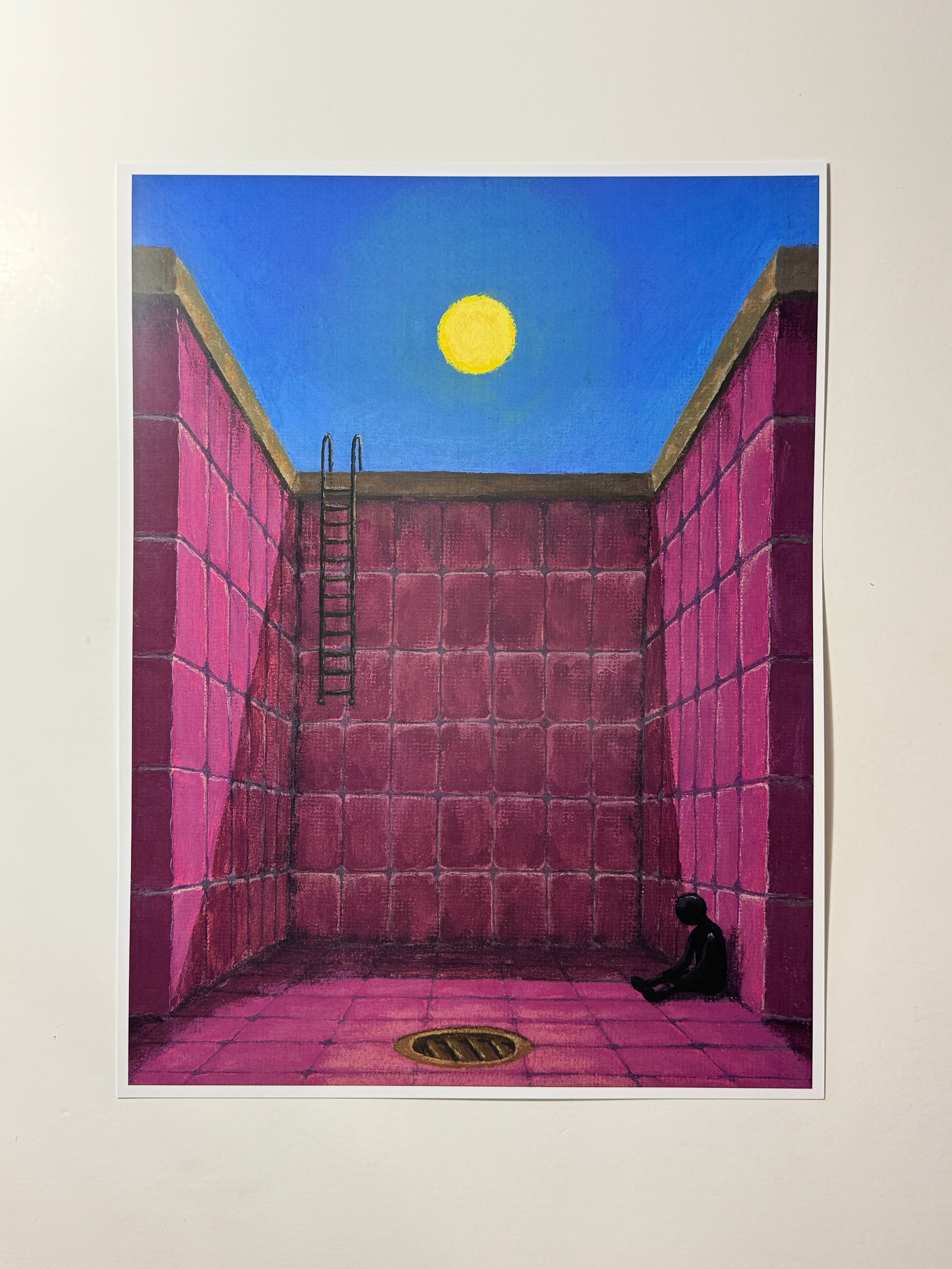 "the flood didn't come" Print artystyczny na papierze satynowym 350 g/m²