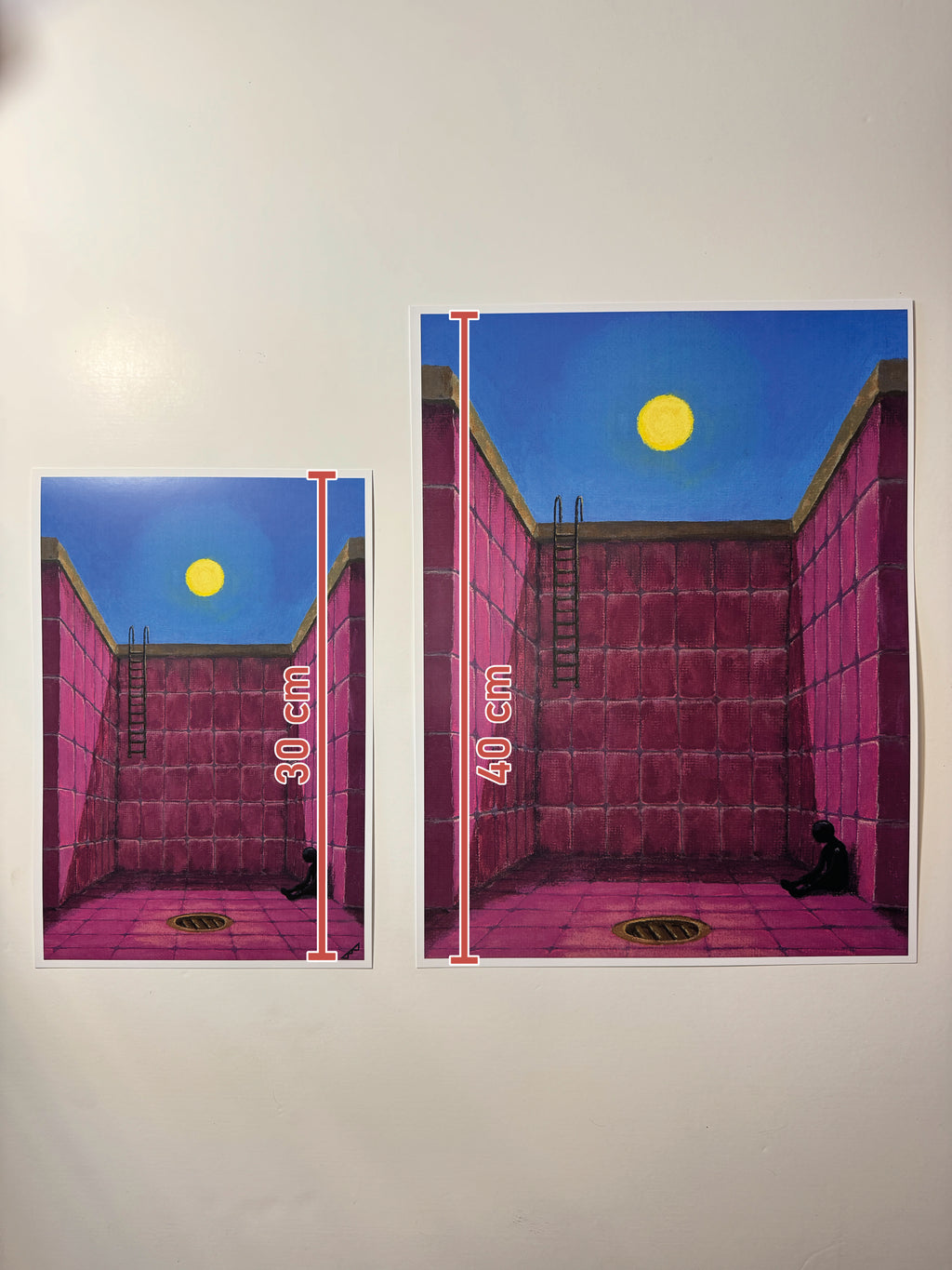 "the flood didn't come" Print artystyczny na papierze satynowym 350 g/m²
