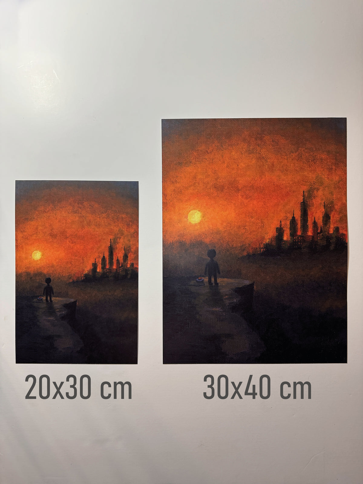 "there is nothing left here" Print artystyczny na papierze satynowym 350 g/m²
