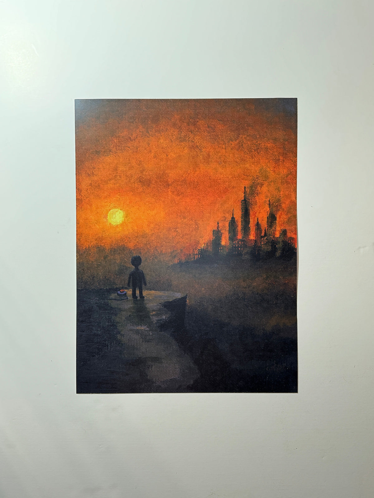 "there is nothing left here" Print artystyczny na papierze satynowym 350 g/m²