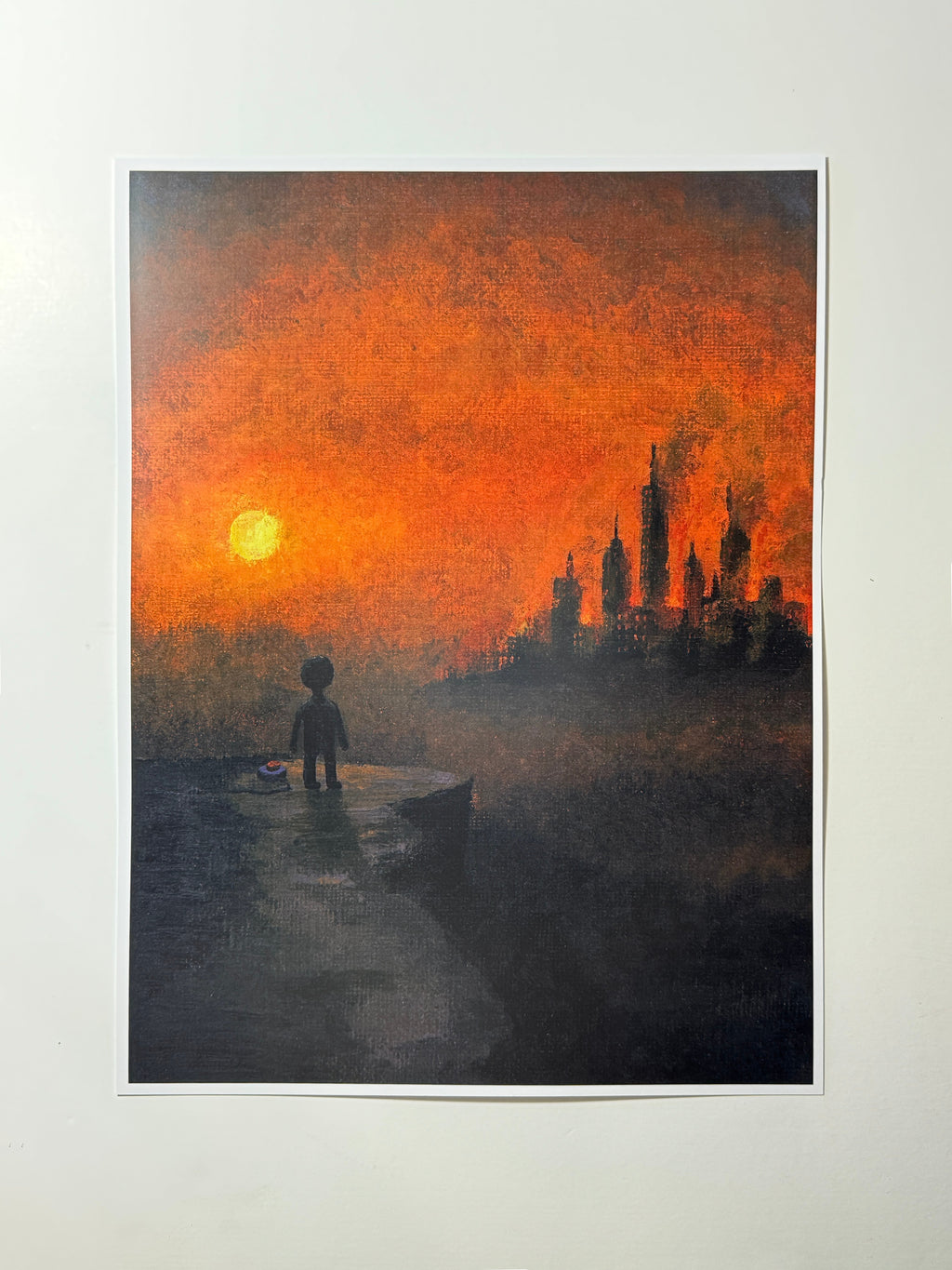 "there is nothing left here" Print artystyczny na papierze satynowym 350 g/m²