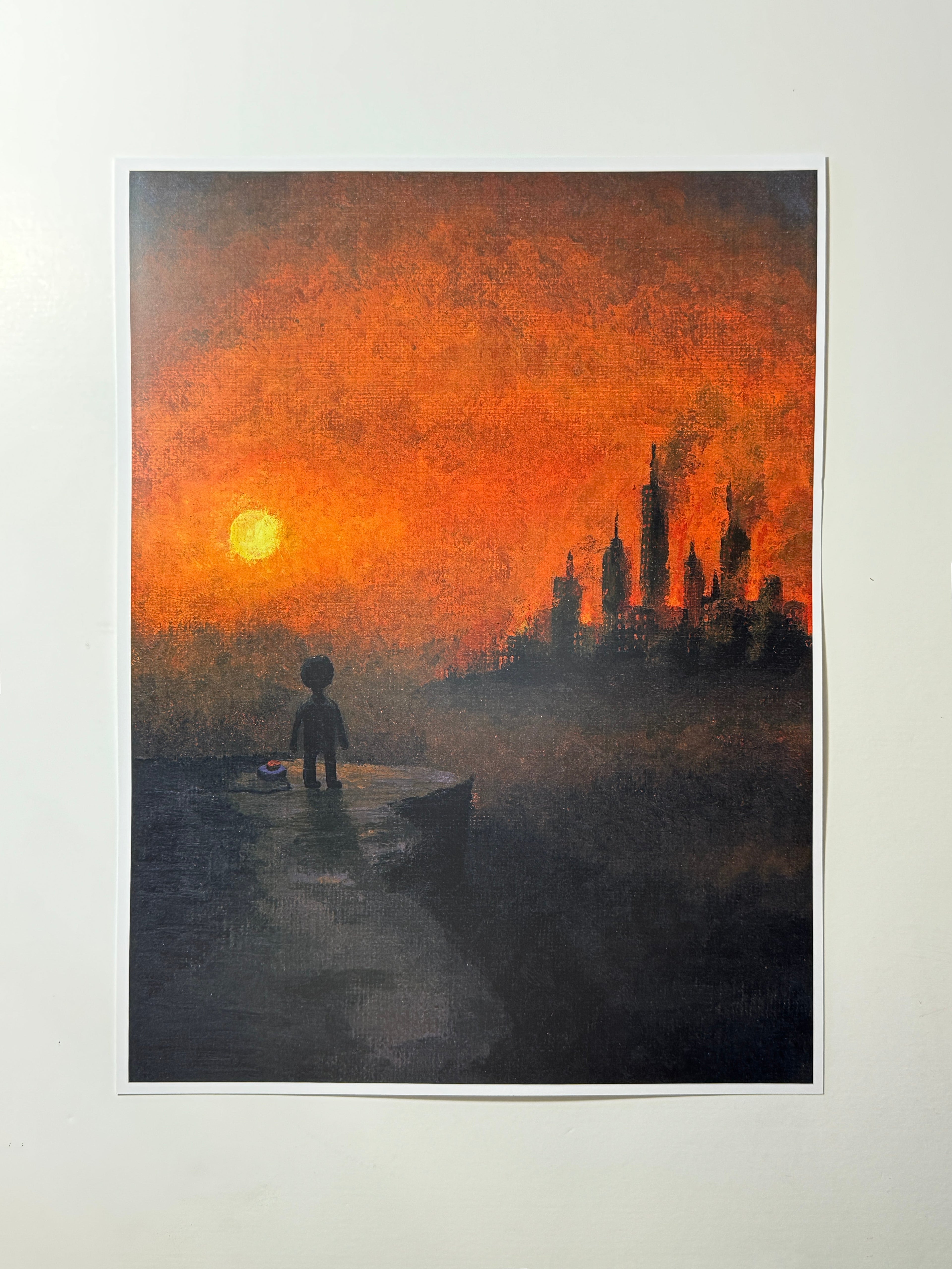 "there is nothing left here" Print artystyczny na papierze satynowym 350 g/m²