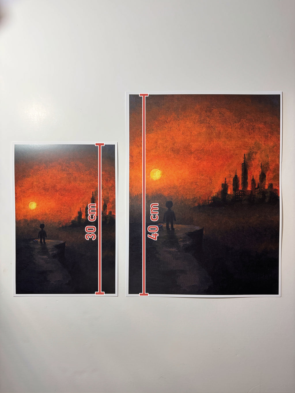 "there is nothing left here" Print artystyczny na papierze satynowym 350 g/m²