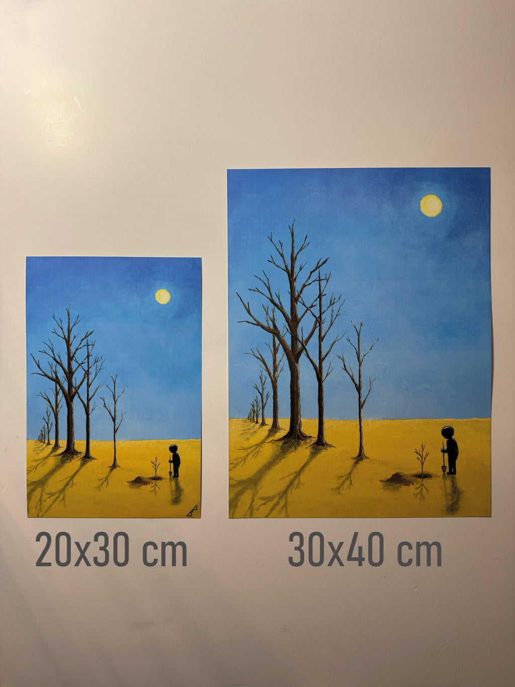 "one year older" Print artystyczny na papierze satynowym 350 g/m²