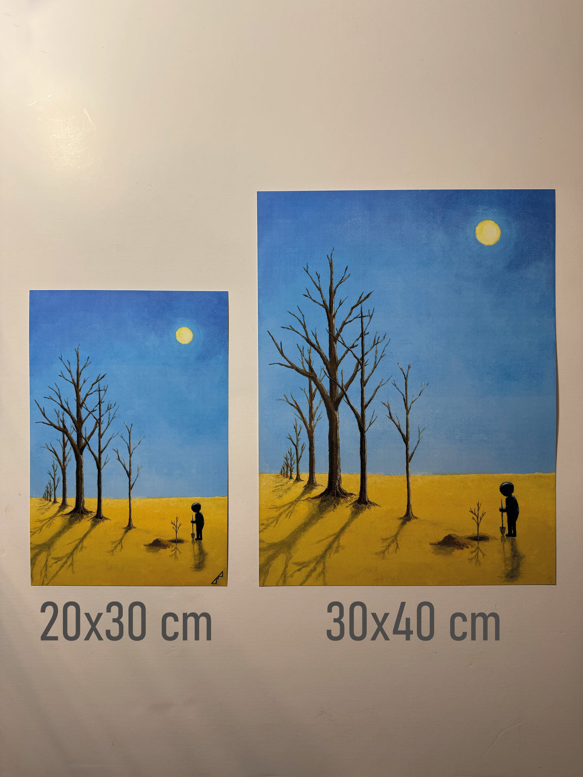 "one year older" Print artystyczny na papierze satynowym 350 g/m²