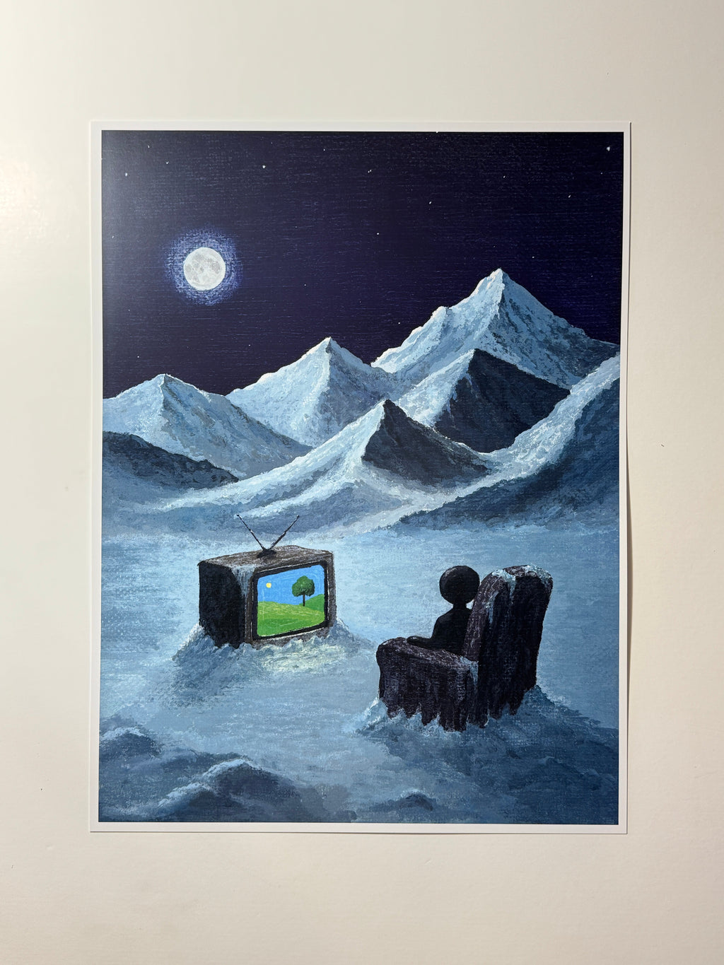 "haven't seen this episode yet" Print artystyczny na papierze satynowym 350 g/m²