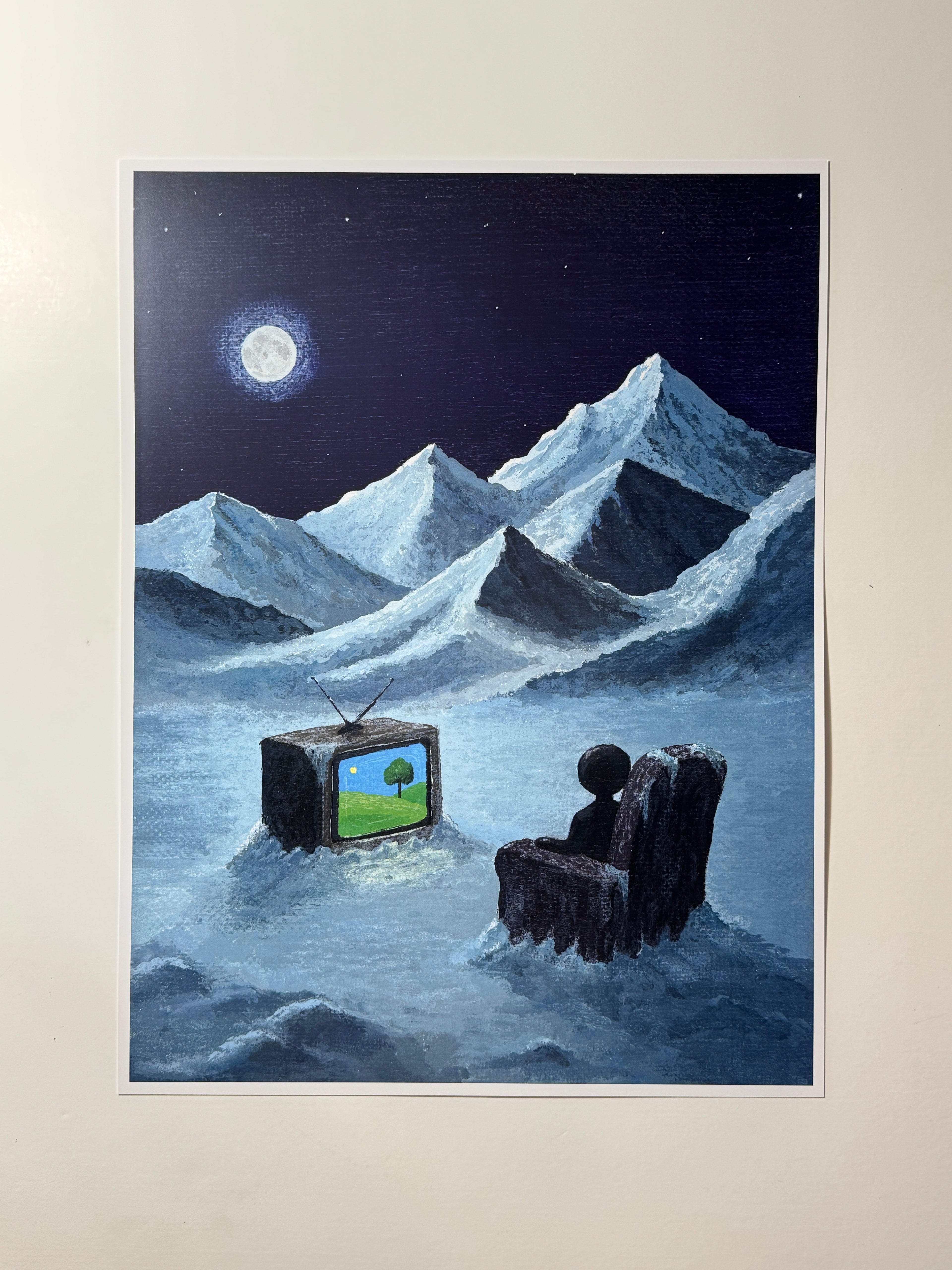 "haven't seen this episode yet" Print artystyczny na papierze satynowym 350 g/m²