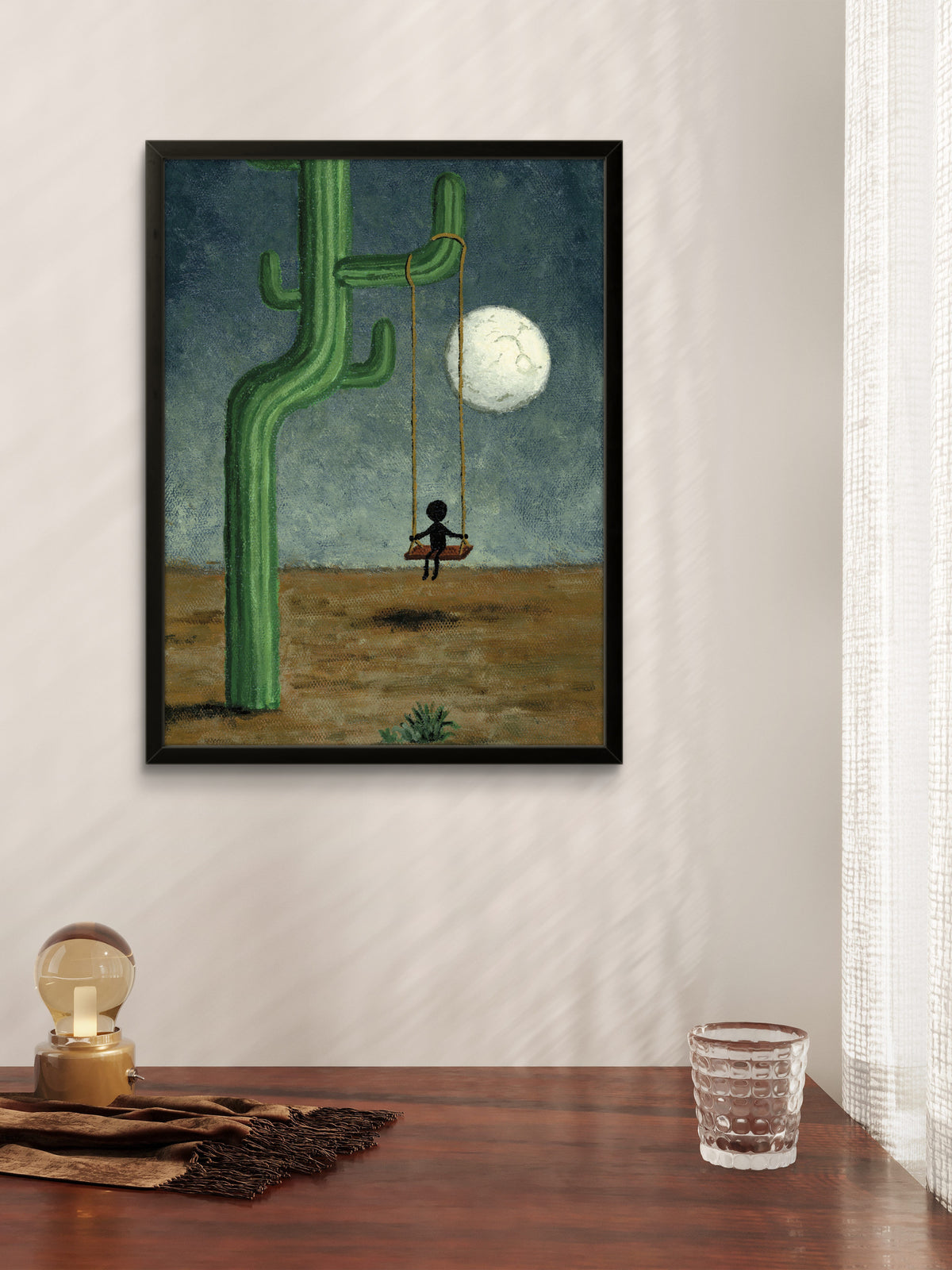 "only the wind stayed with me" Print artystyczny na papierze satynowym 350 g/m²