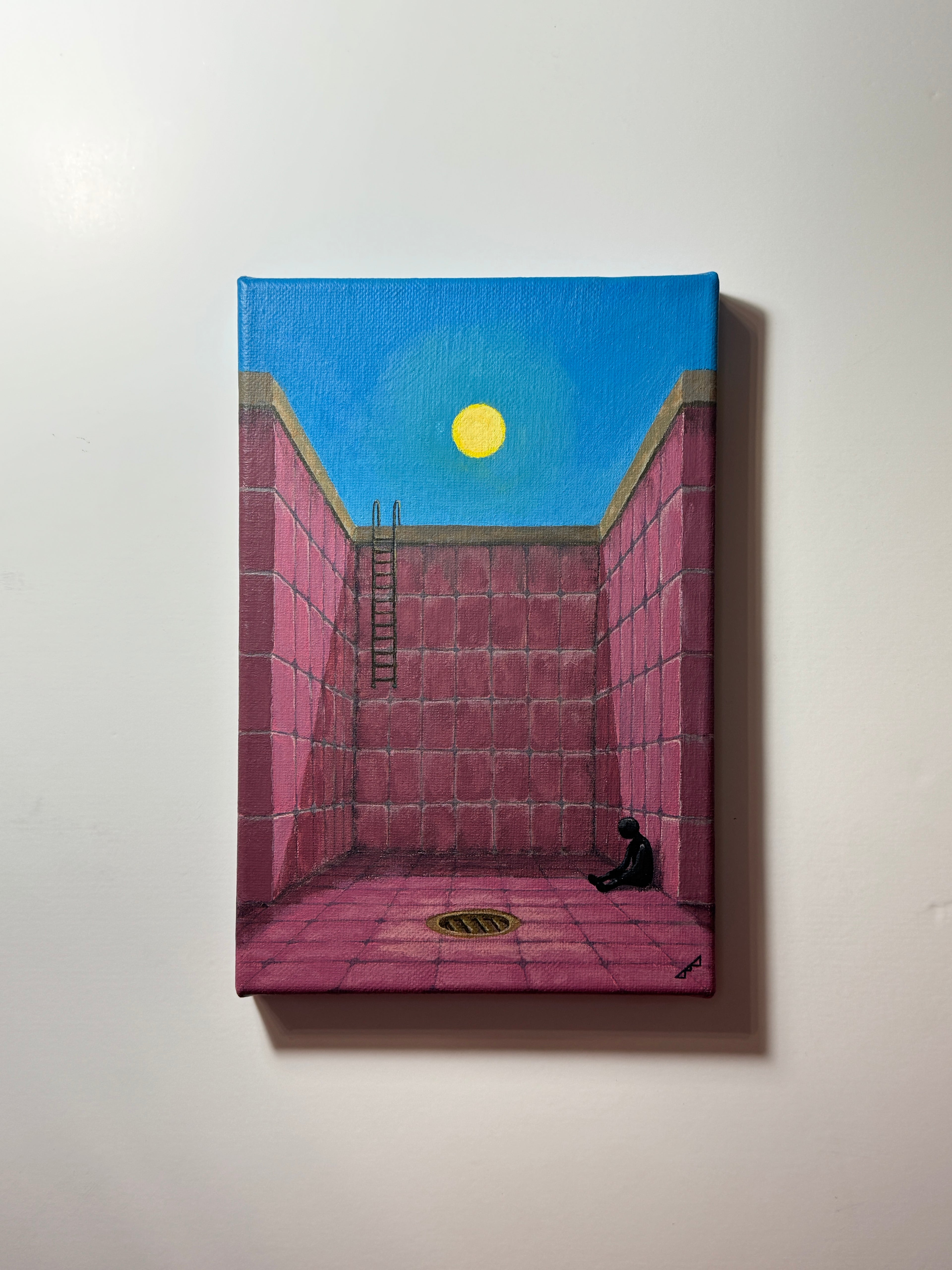 "the flood didn't come" Obraz akrylowy na płótnie lnianym 20x30cm