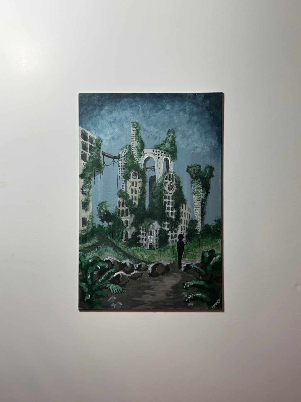 "where is my office now?" Obraz akrylowy na płycie malarskiej 20x30cm
