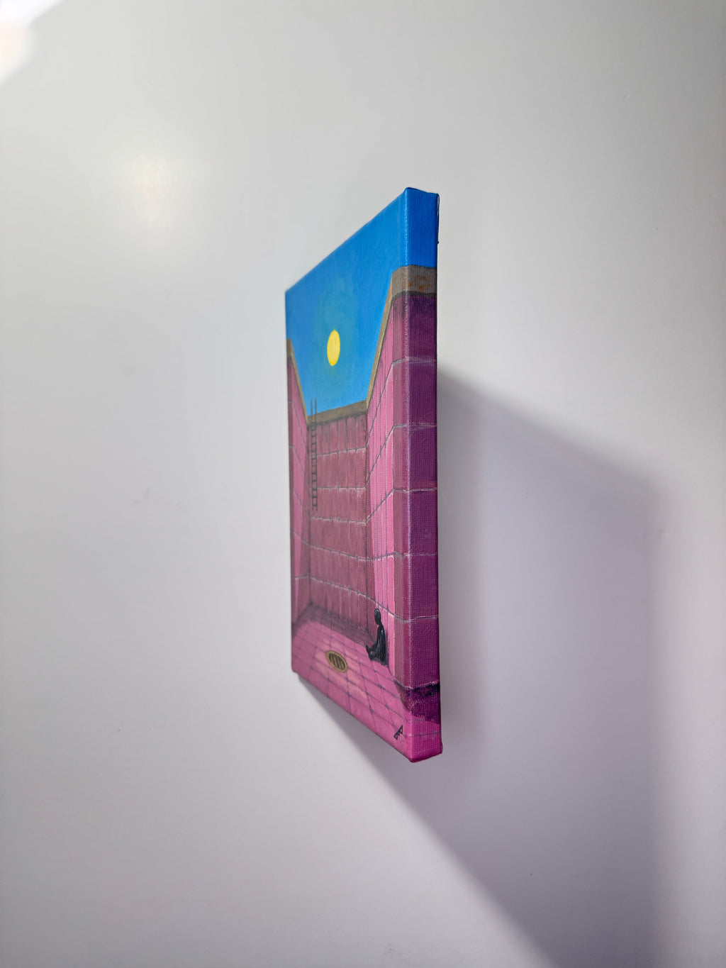 "the flood didn't come" Obraz akrylowy na płótnie lnianym 20x30cm