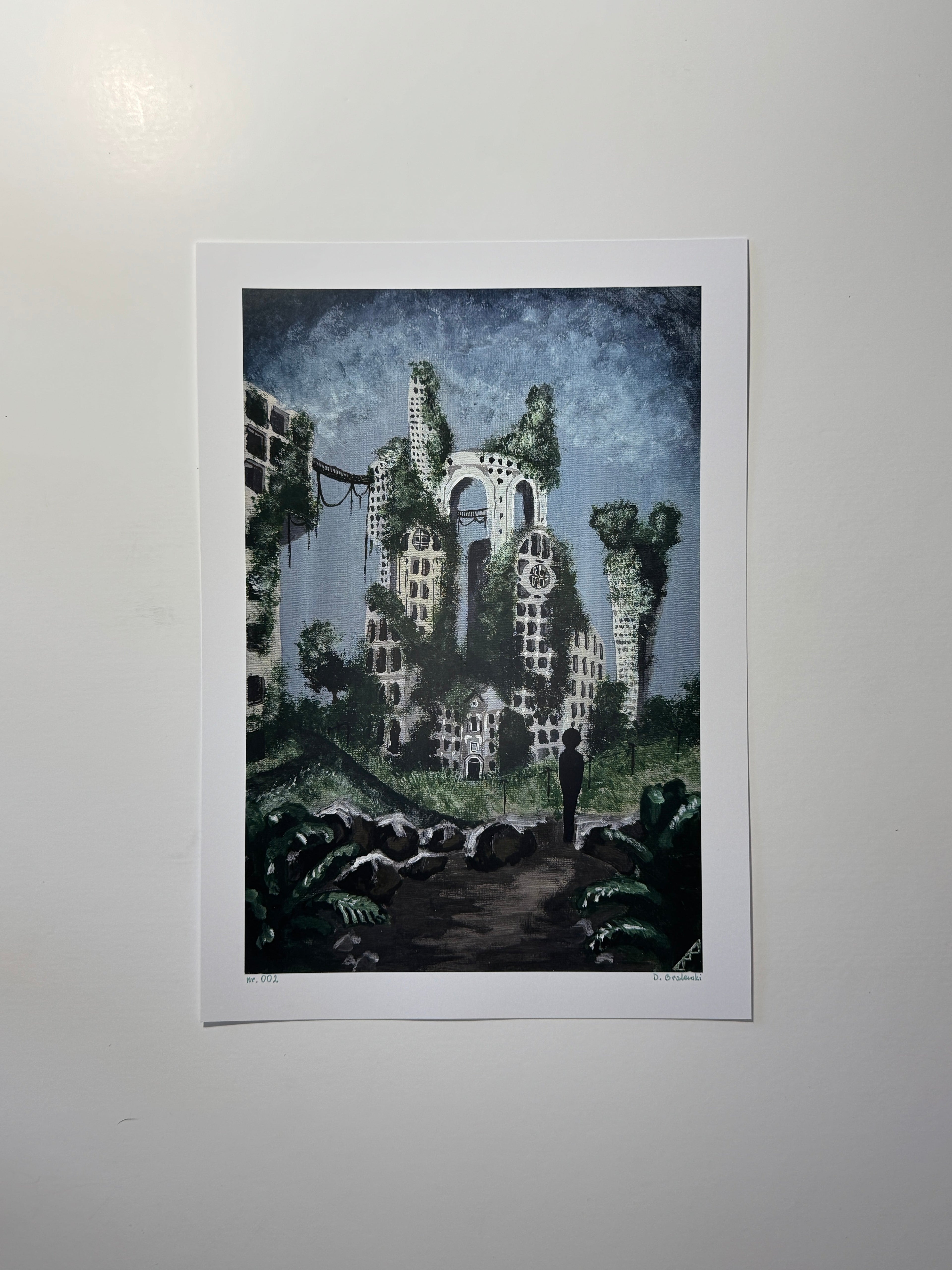 "where is my office now?" Print artystyczny na papierze satynowym 350 g/m² 20x30 cm