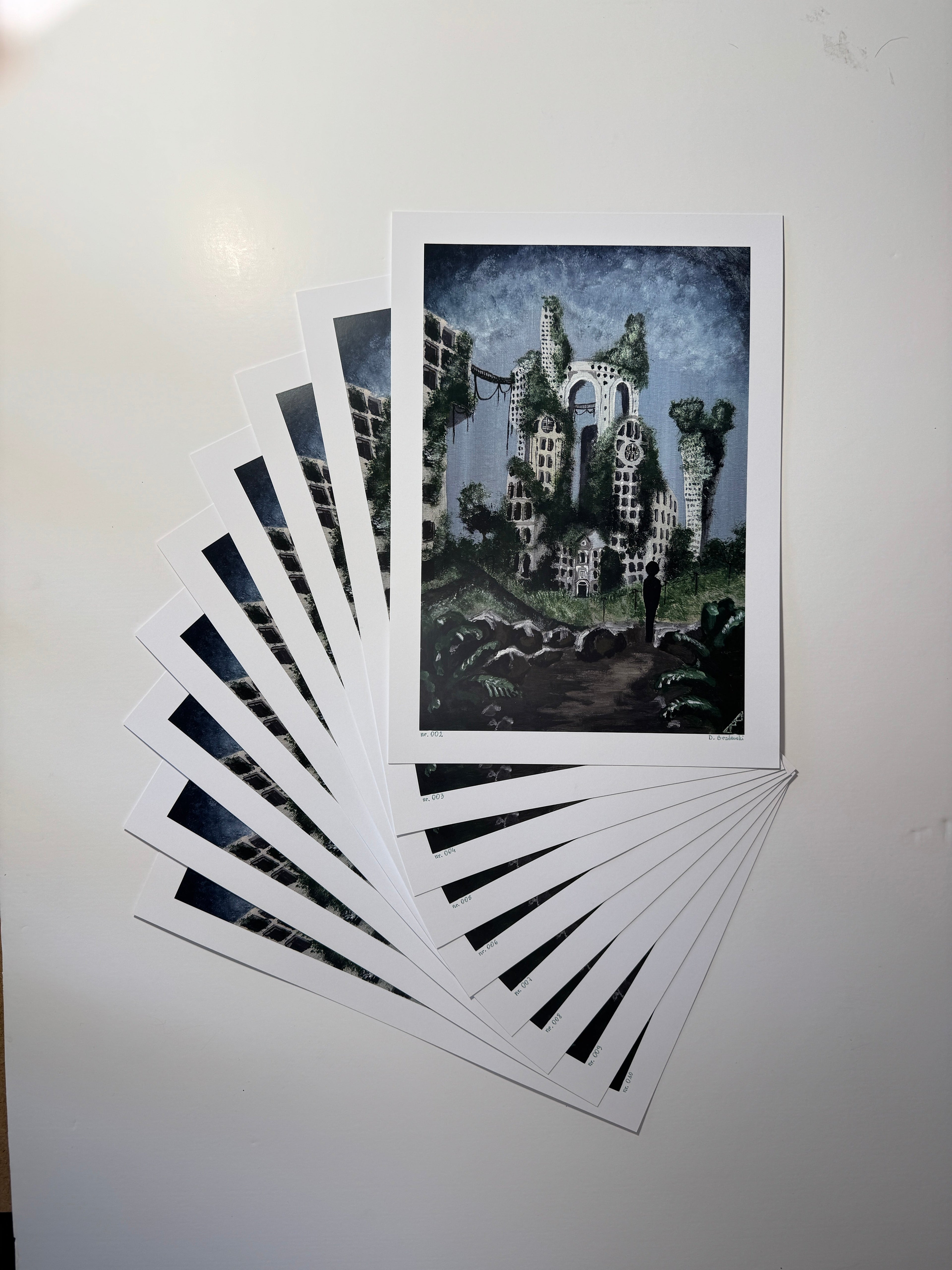 "where is my office now?" Print artystyczny na papierze satynowym 350 g/m² 20x30 cm