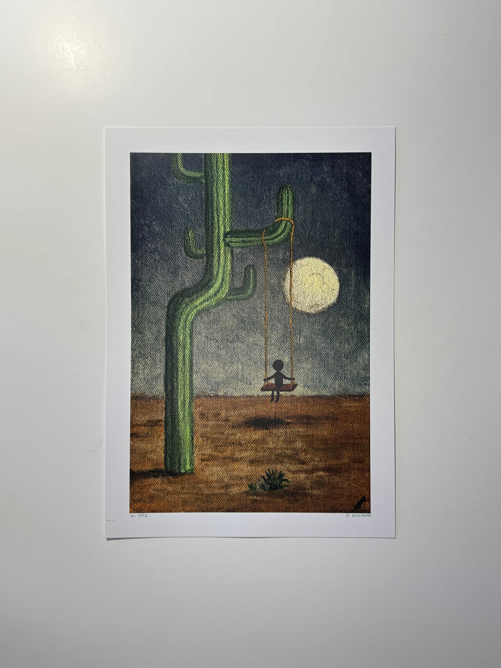 "only the wind stayed with me" Print artystyczny na papierze satynowym 350 g/m² 20x30 cm