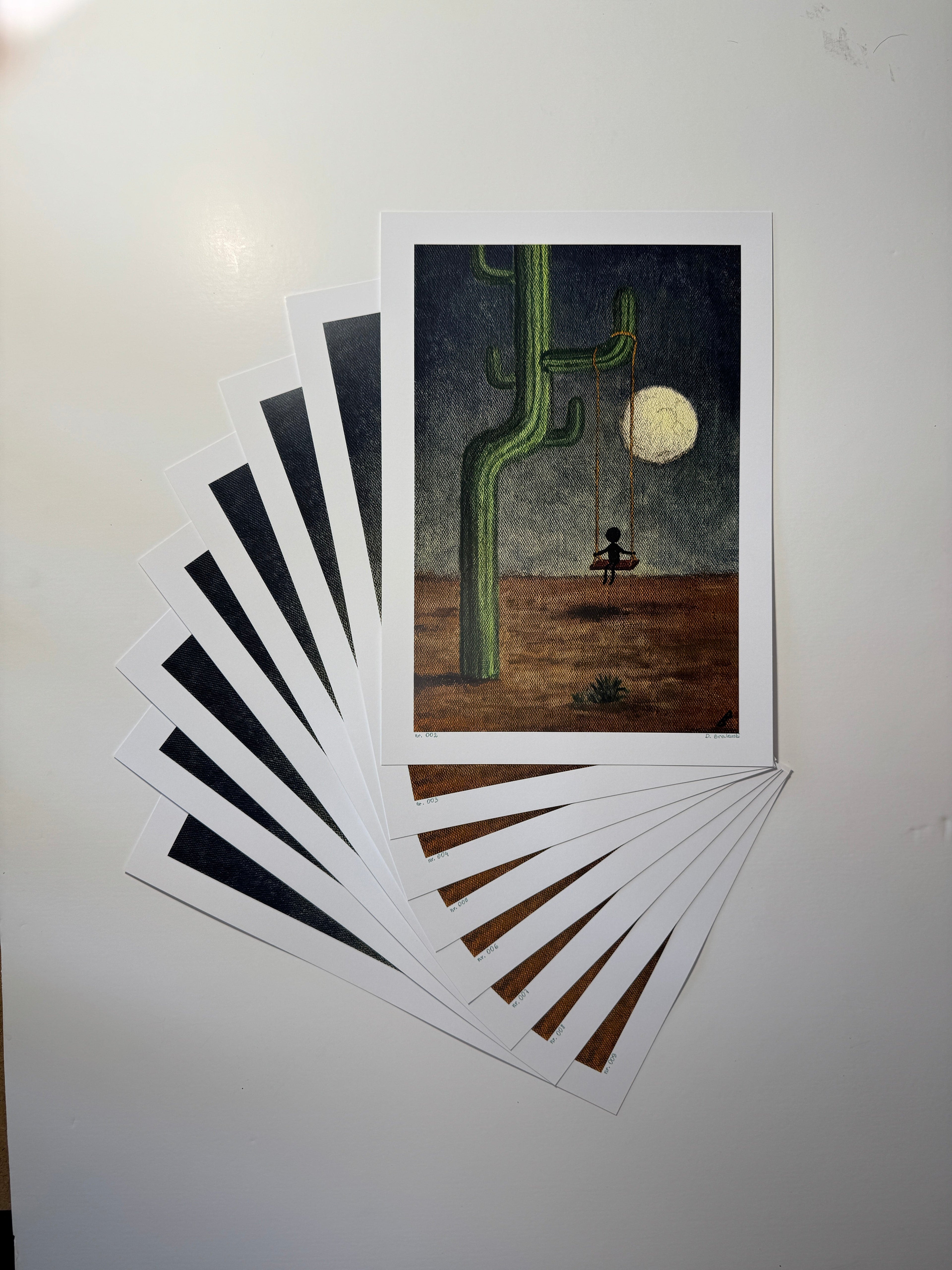 "only the wind stayed with me" Print artystyczny na papierze satynowym 350 g/m² 20x30 cm