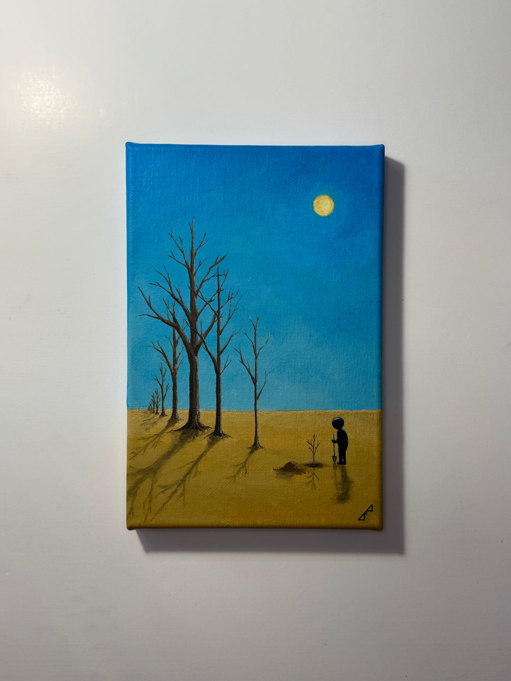 "one year older" Obraz akrylowy na płótnie lnianym 20x30cm