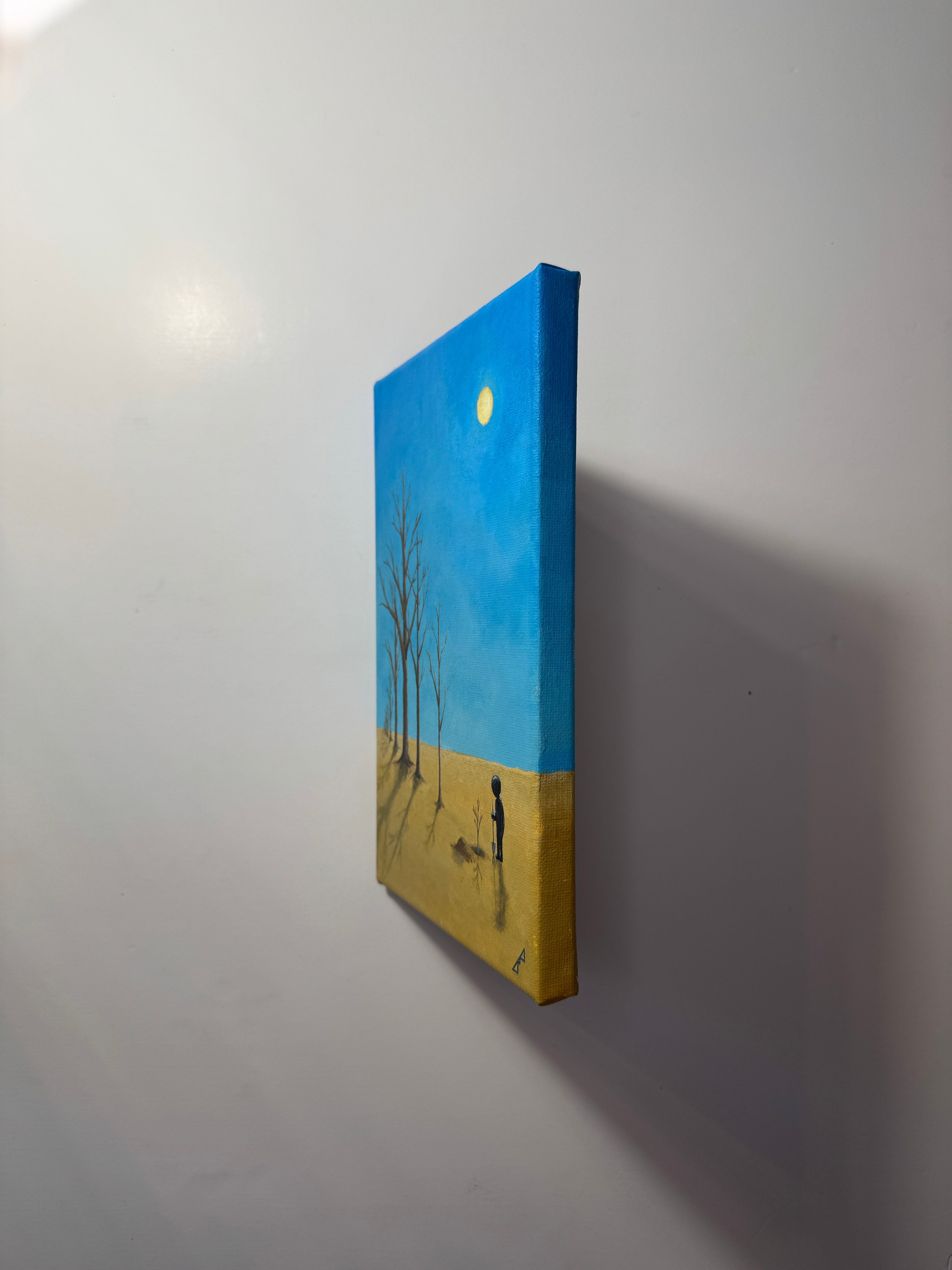 "one year older" Obraz akrylowy na płótnie lnianym 20x30cm
