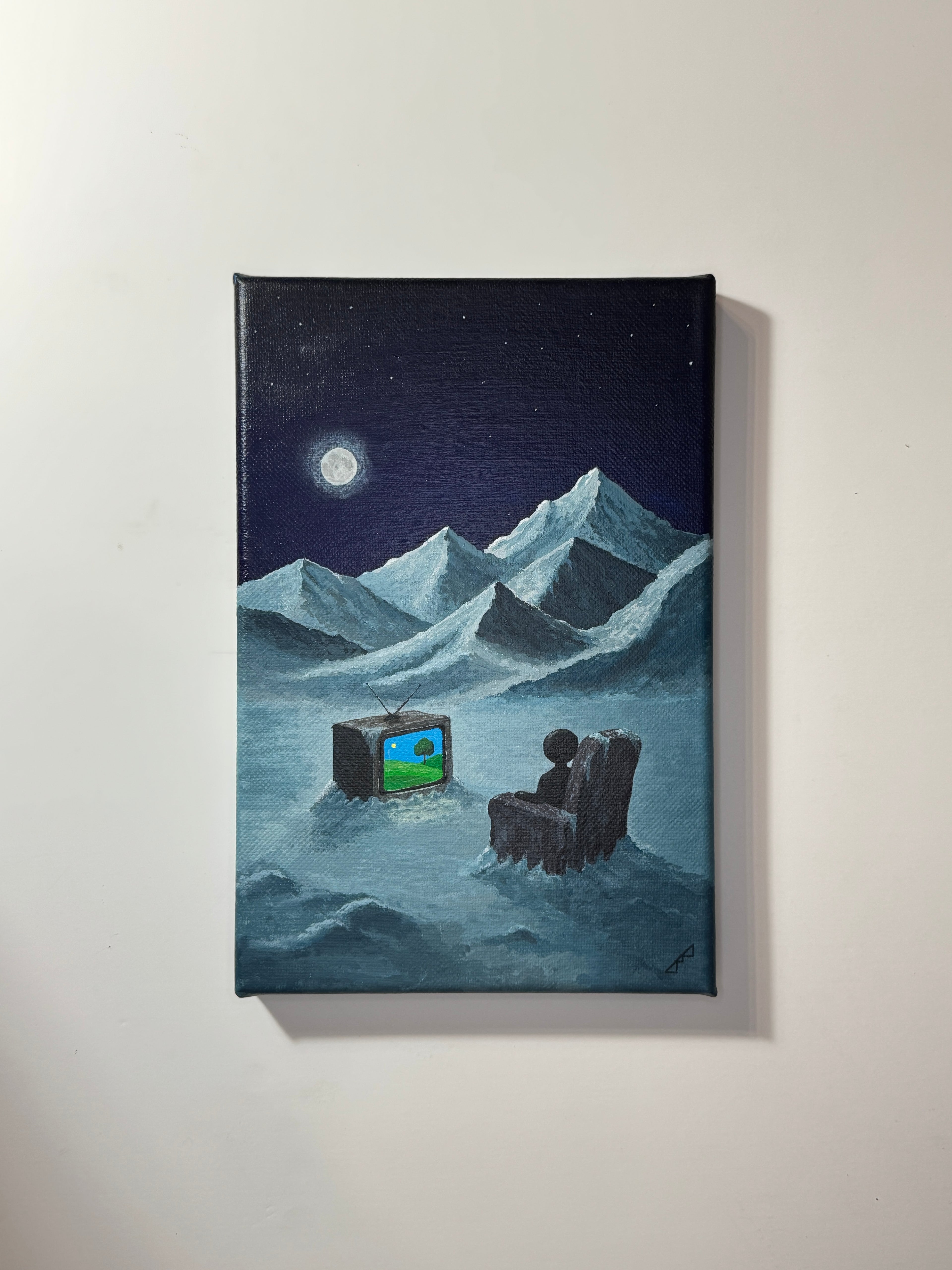 "haven't seen this episode yet" Obraz akrylowy na płótnie lnianym 20x30cm