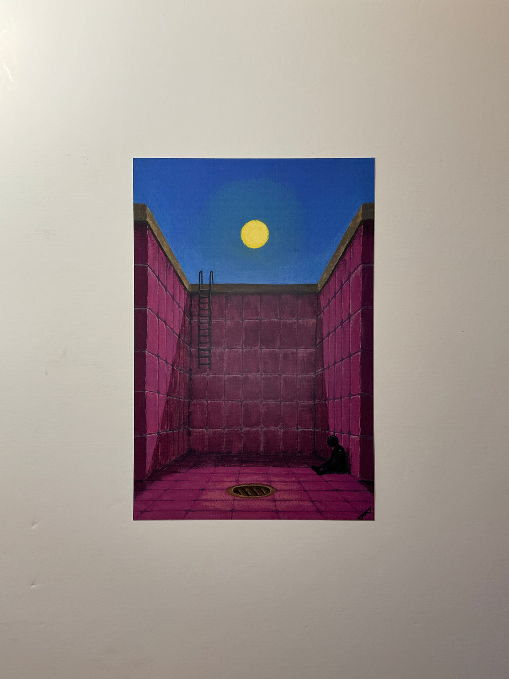 "the flood didn't come" Print artystyczny na papierze satynowym 350 g/m²