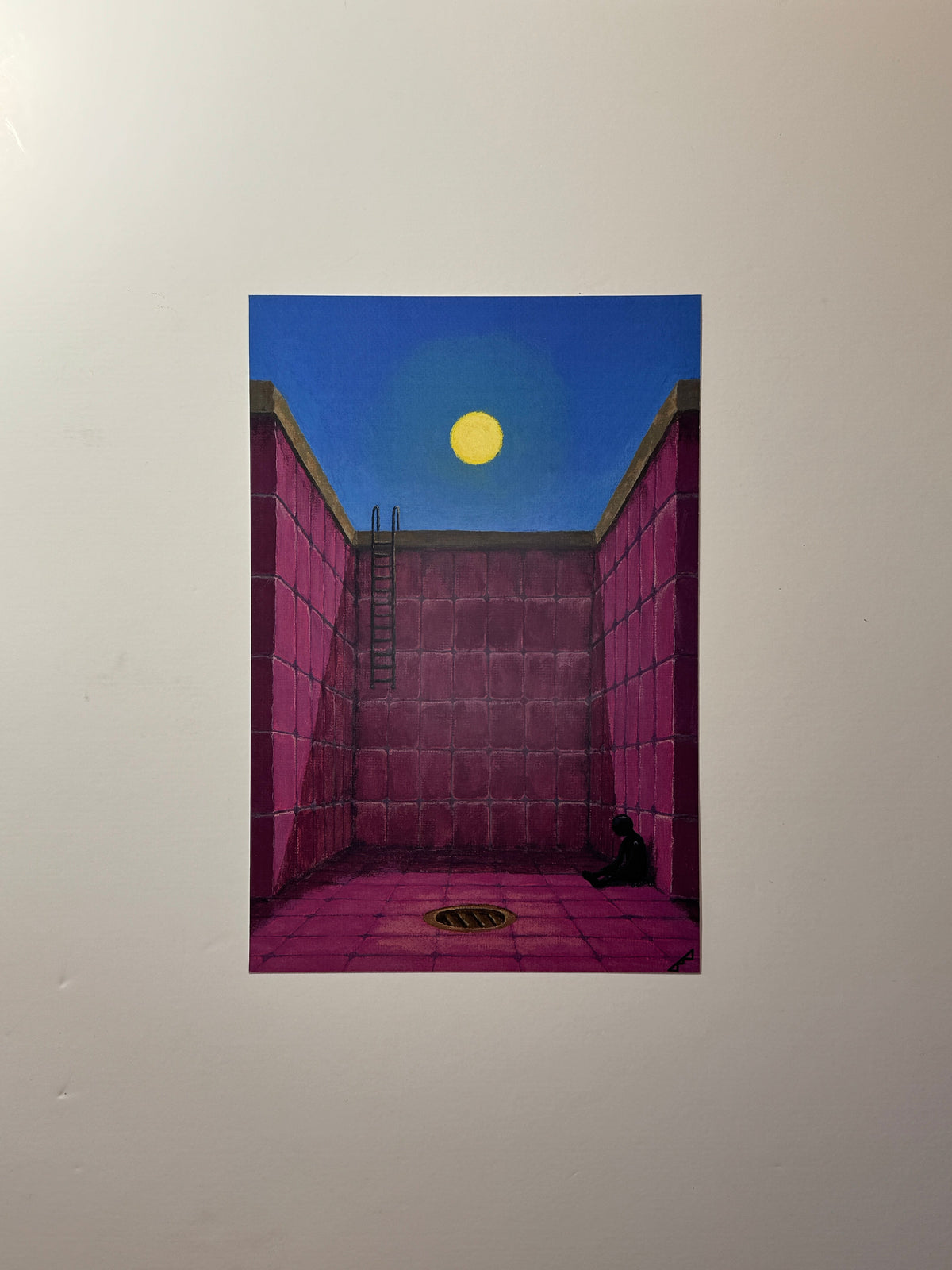 "the flood didn't come" Print artystyczny na papierze satynowym 350 g/m²