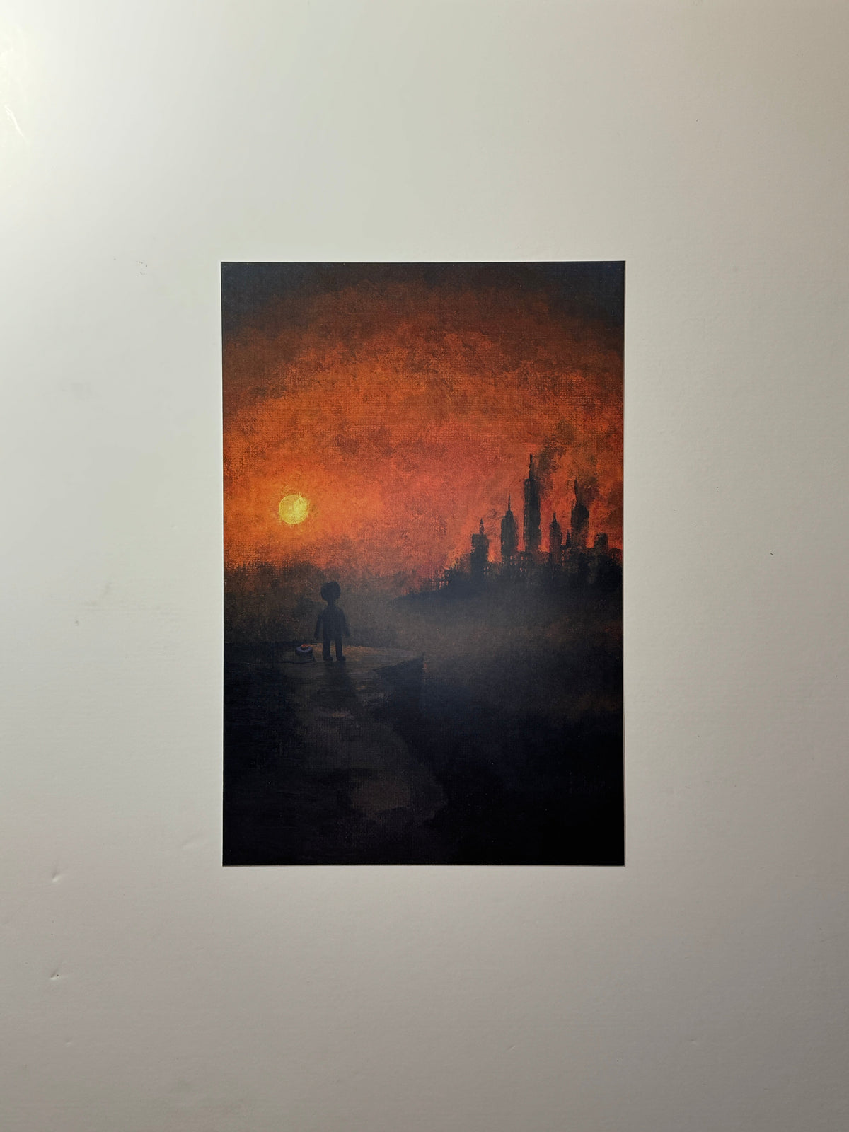 "there is nothing left here" Print artystyczny na papierze satynowym 350 g/m²