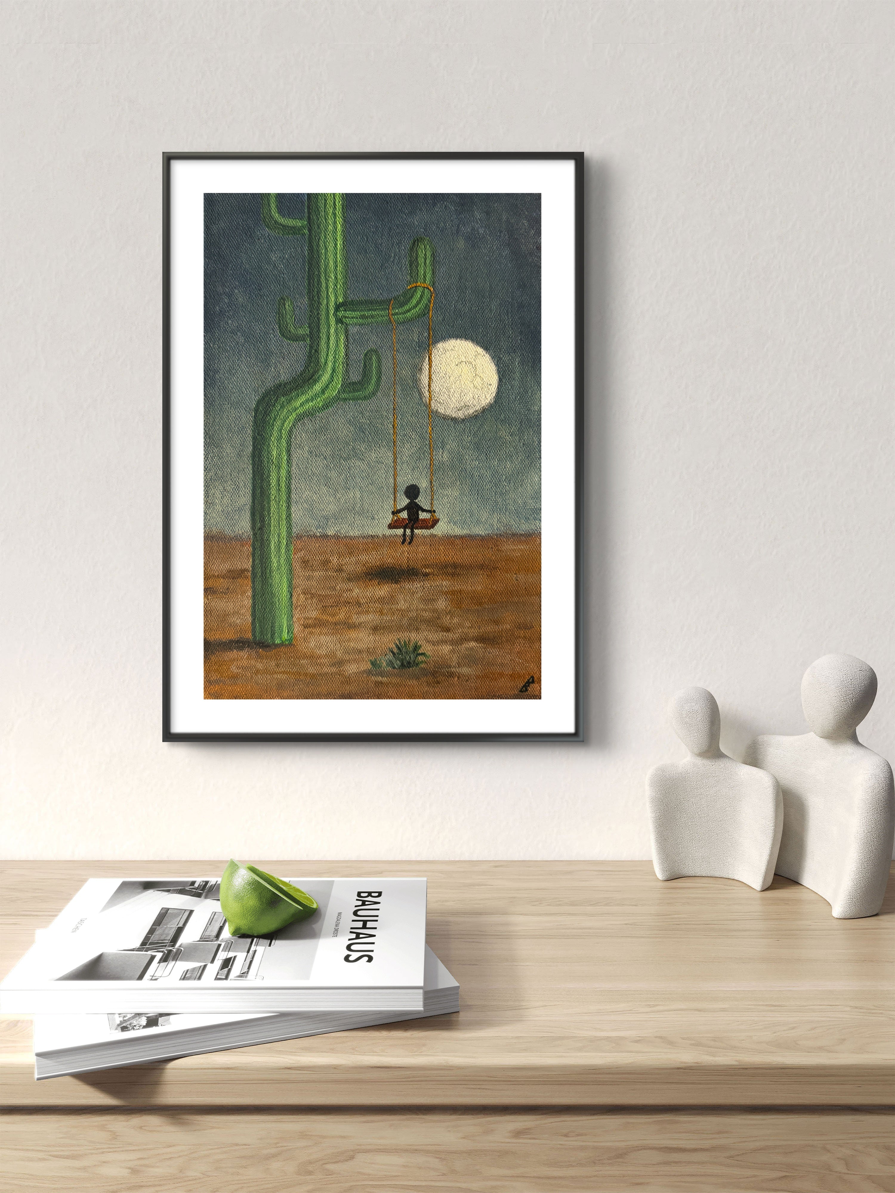 "only the wind stayed with me" Print artystyczny na papierze satynowym 350 g/m² 20x30 cm
