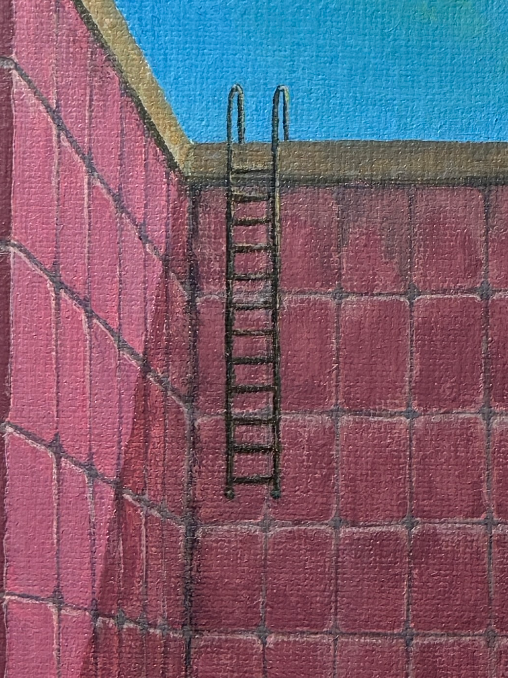 "the flood didn't come" Obraz akrylowy na płótnie lnianym 20x30cm