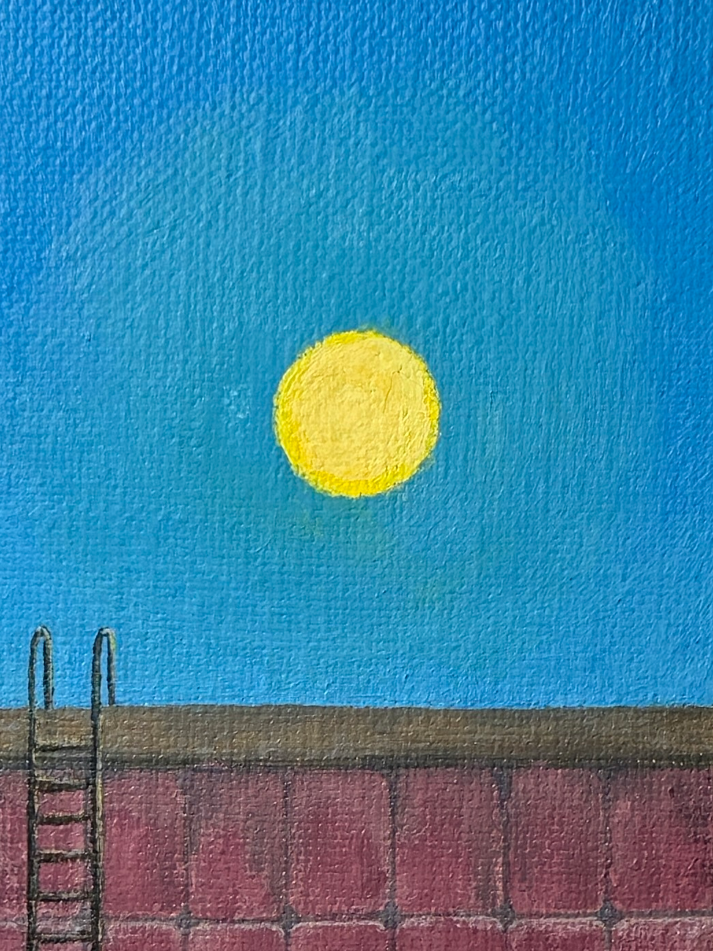 "the flood didn't come" Obraz akrylowy na płótnie lnianym 20x30cm