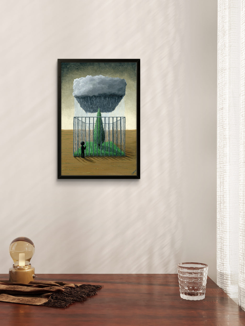 "who is truly the prisoner?" Print artystyczny na papierze satynowym 350 g/m²