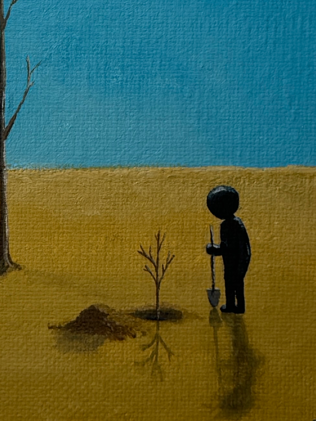 "one year older" Obraz akrylowy na płótnie lnianym 20x30cm