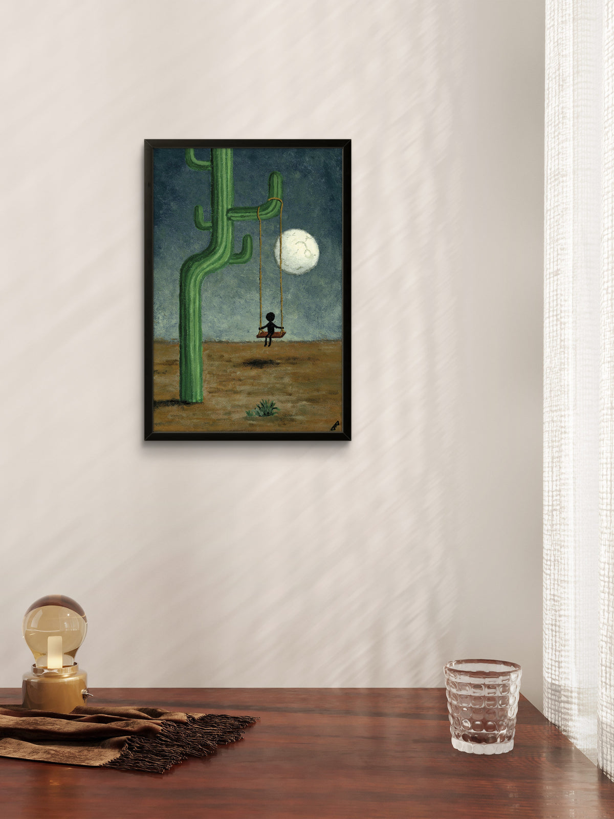 "only the wind stayed with me" Print artystyczny na papierze satynowym 350 g/m²