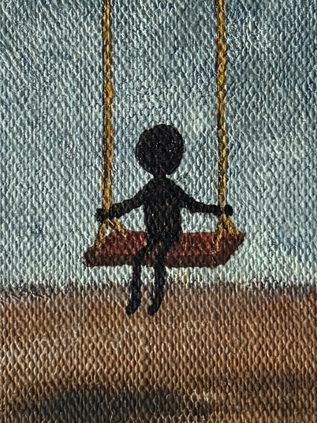 "only the wind stayed with me" Obraz akrylowy na płótnie lnianym 20x30cm