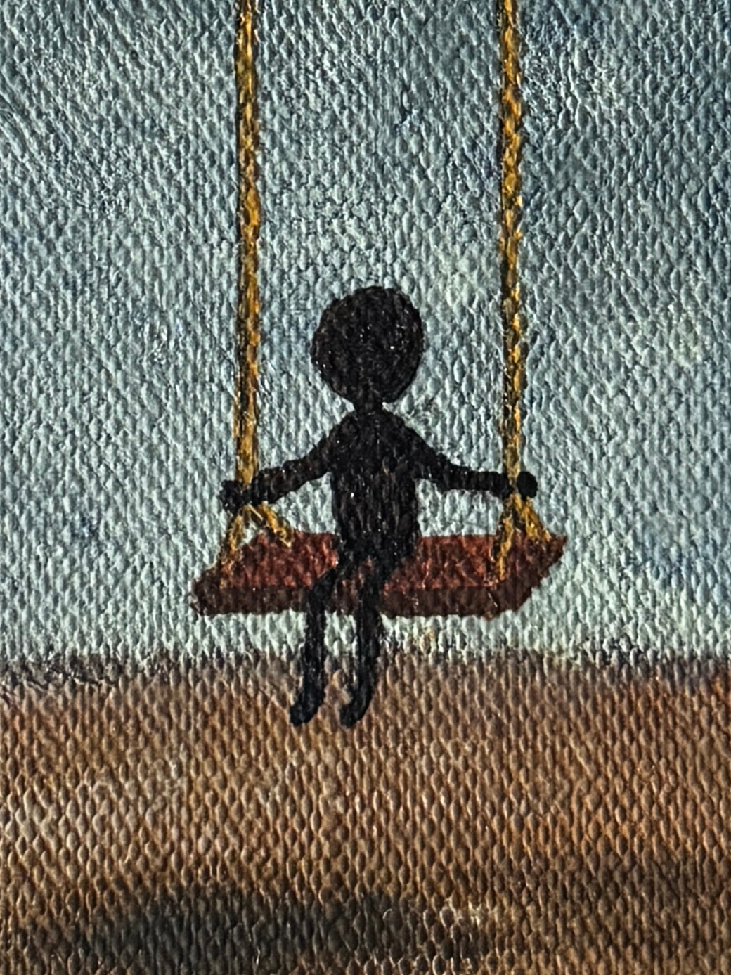 "only the wind stayed with me" Obraz akrylowy na płótnie lnianym 20x30cm