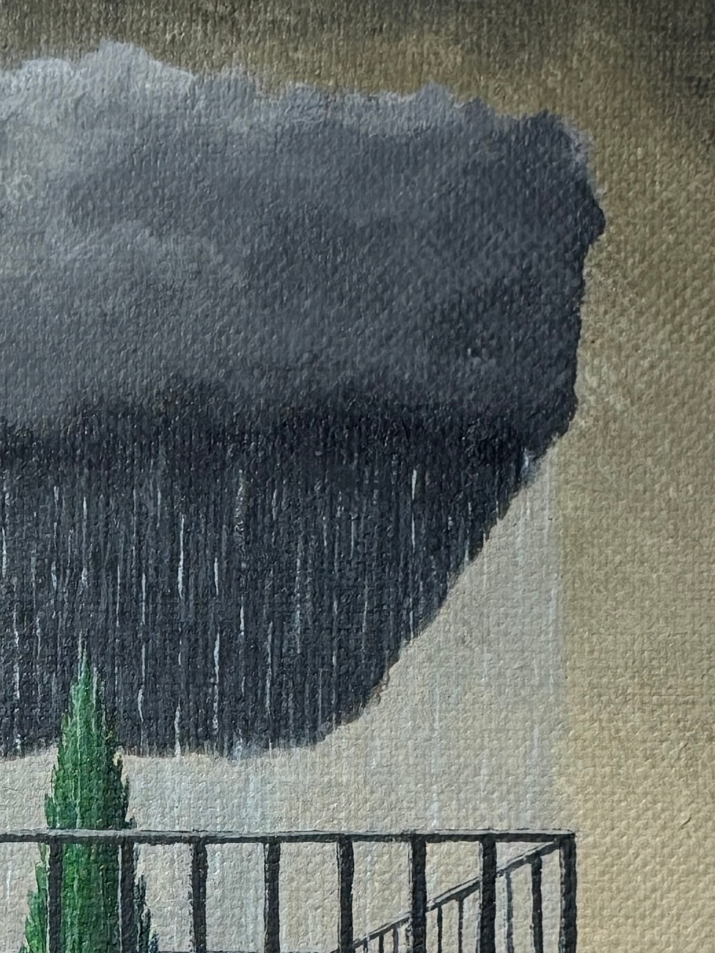 "who is truly the prisoner?" Obraz akrylowy na płótnie lnianym 20x30cm