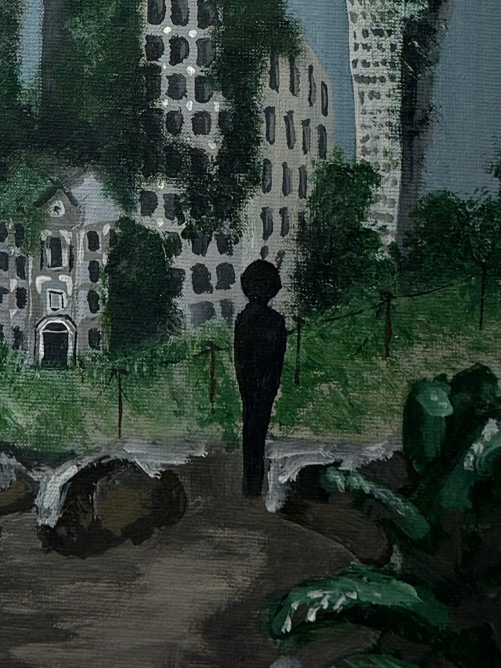 "where is my office now?" Obraz akrylowy na płycie malarskiej 20x30cm