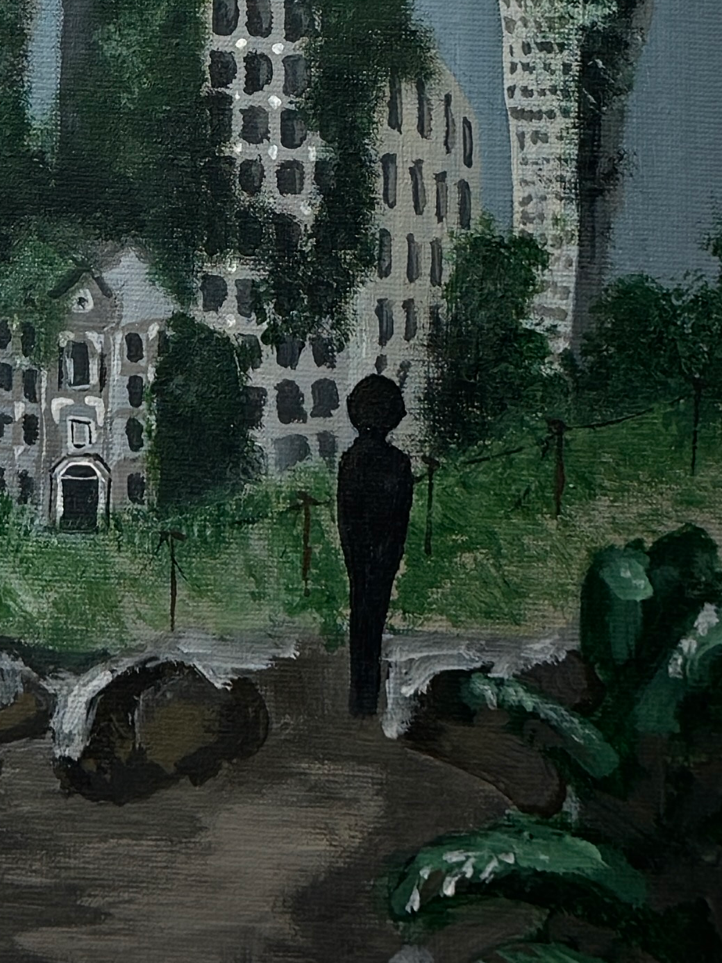 "where is my office now?" Obraz akrylowy na płycie malarskiej 20x30cm