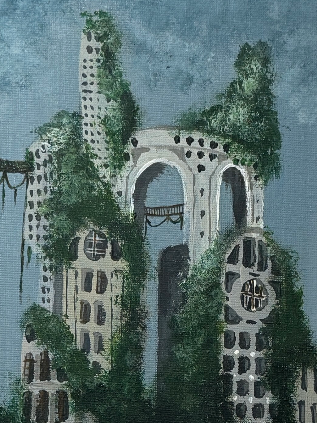 "where is my office now?" Obraz akrylowy na płycie malarskiej 20x30cm