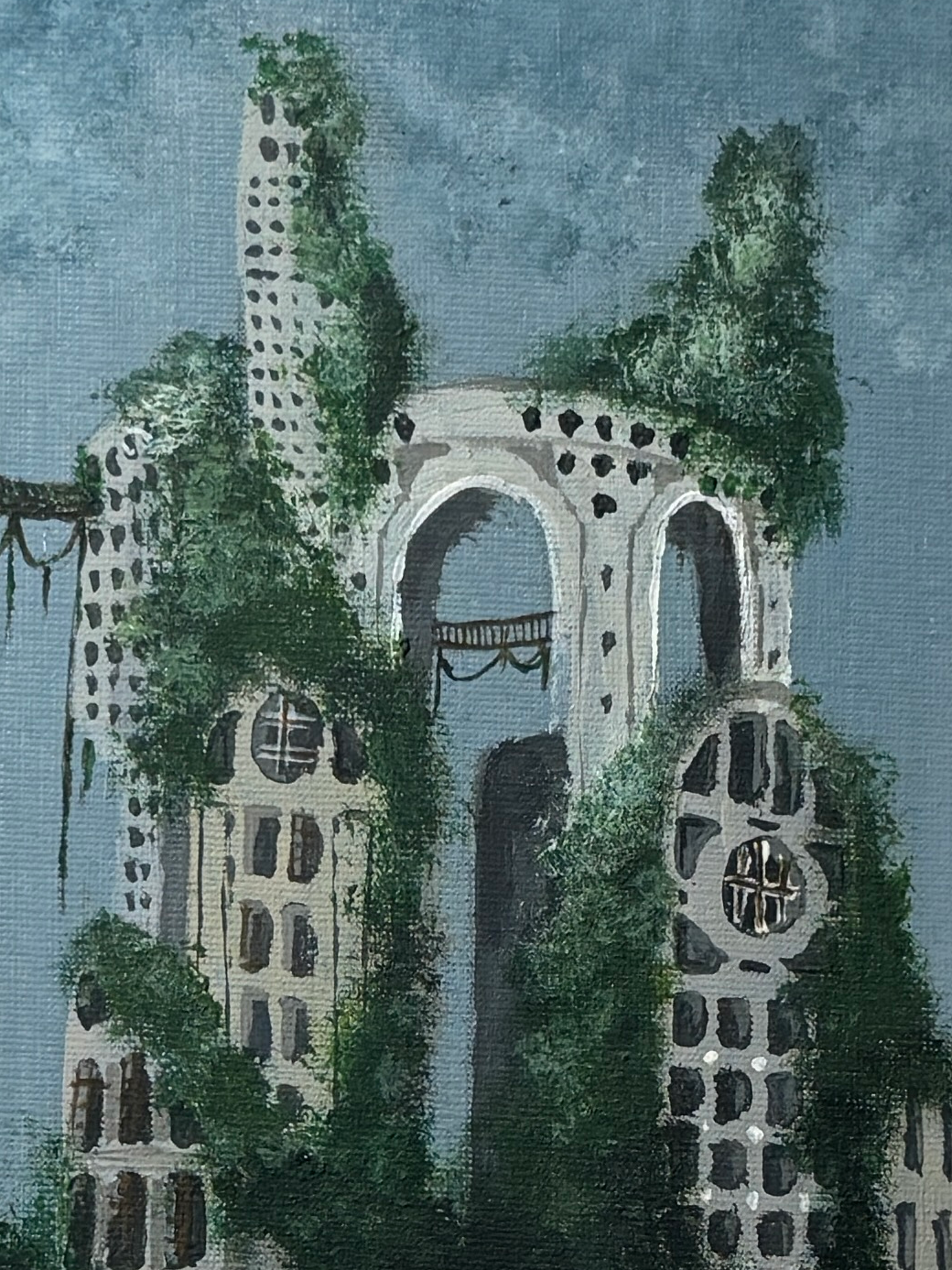 "where is my office now?" Obraz akrylowy na płycie malarskiej 20x30cm