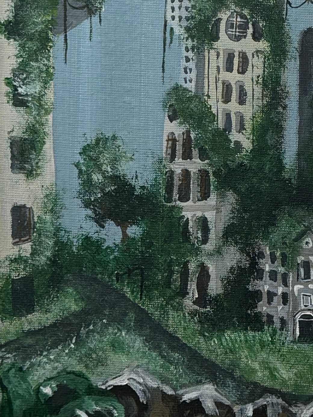 "where is my office now?" Obraz akrylowy na płycie malarskiej 20x30cm
